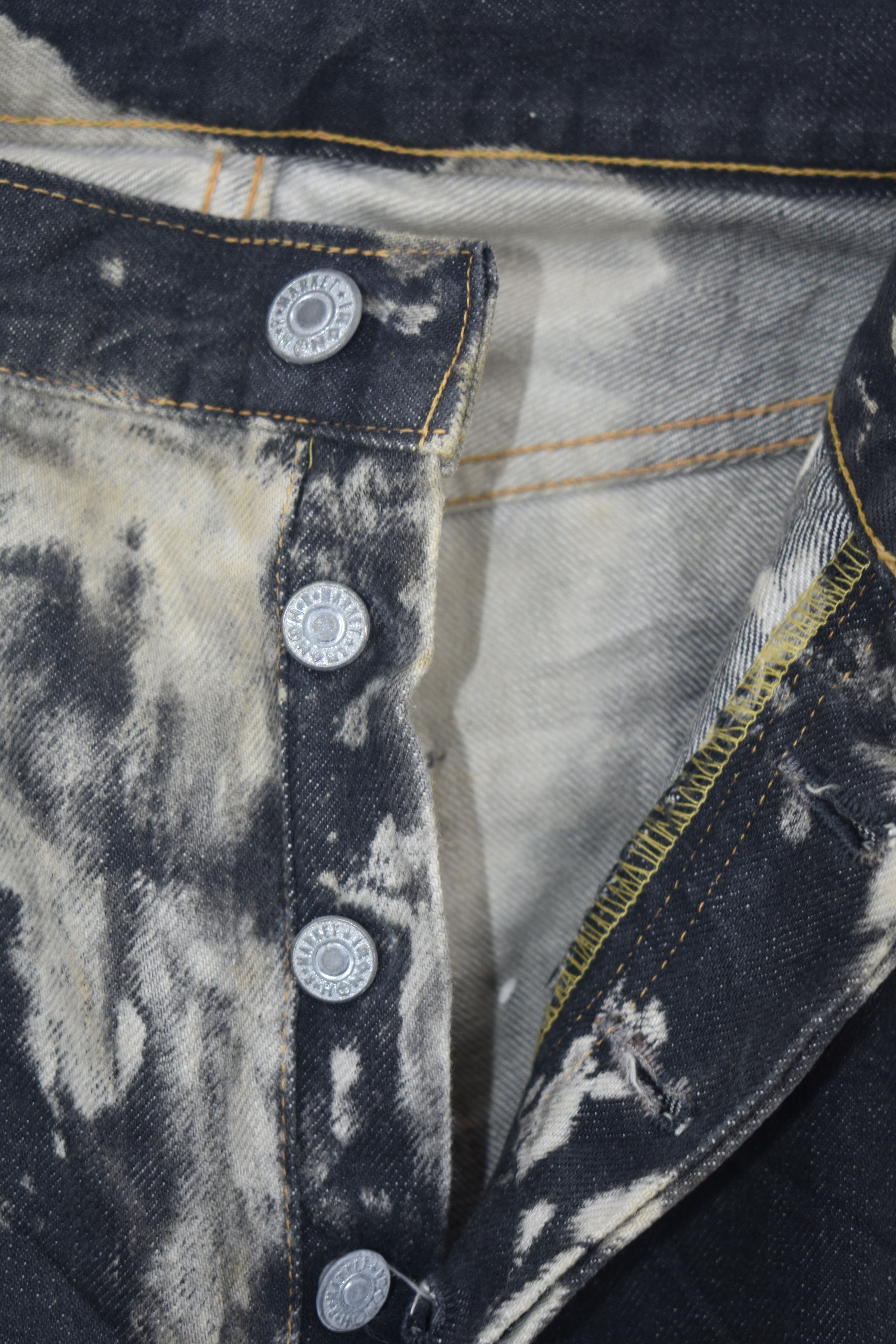 Blue Blue Japan × Japanese Brand Vintage Blue blue Bleach Washed Trouser Jeans Size US 31 - 3 Thumbnail