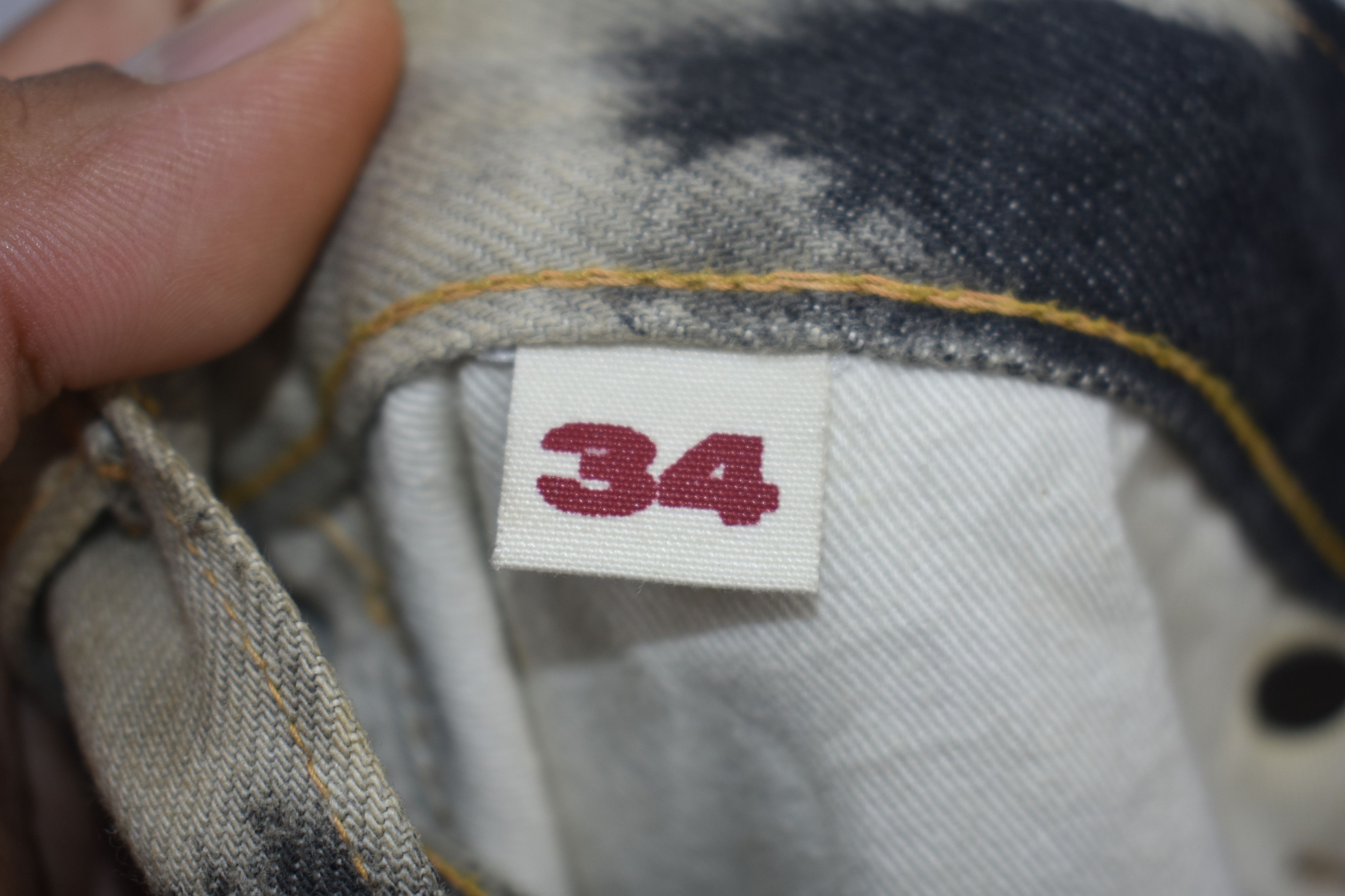 Blue Blue Japan × Japanese Brand Vintage Blue blue Bleach Washed Trouser Jeans Size US 31 - 7 Thumbnail