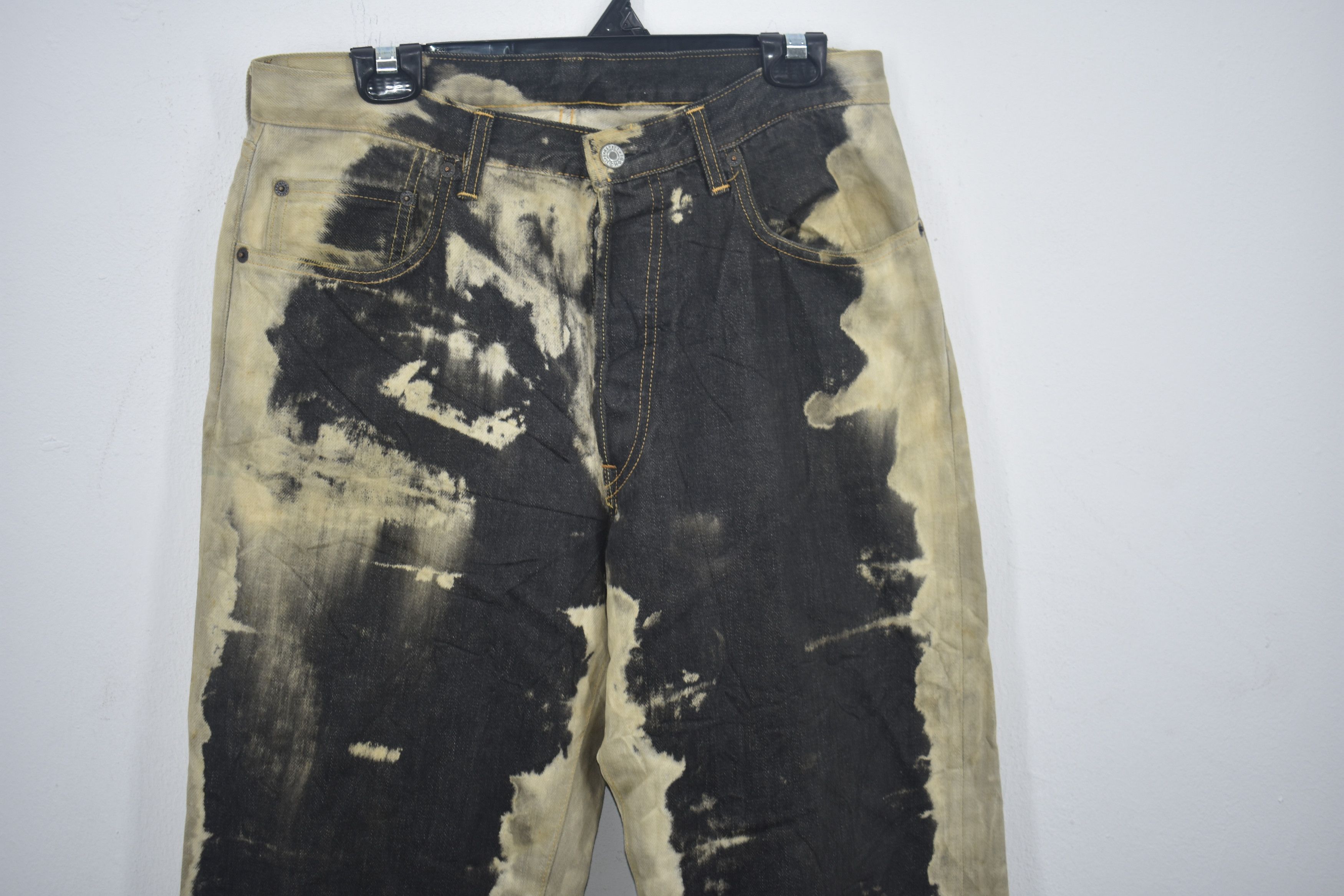 Blue Blue Japan × Japanese Brand Vintage Blue blue Bleach Washed Trouser Jeans Size US 31 - 2 Thumbnail