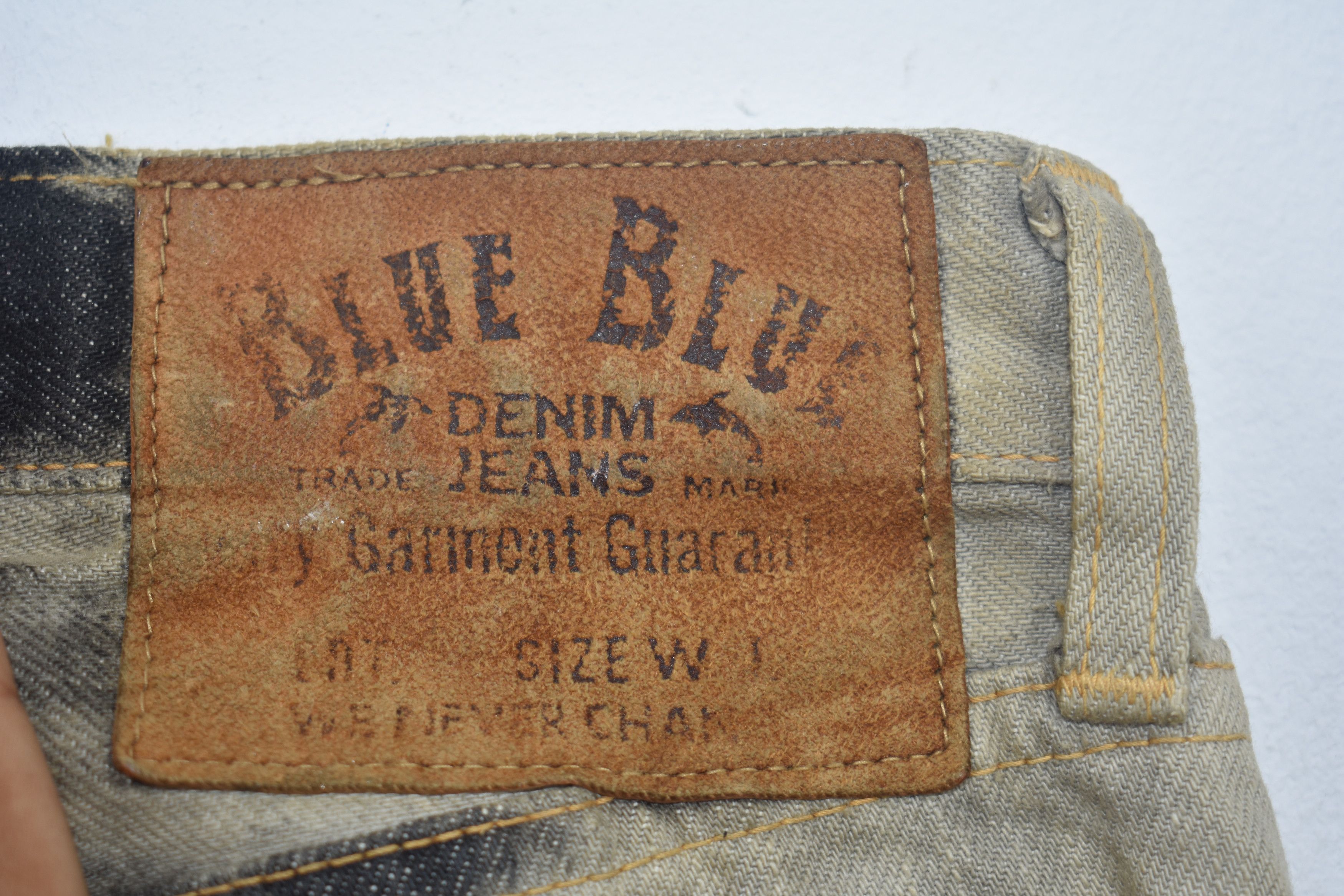 Blue Blue Japan × Japanese Brand Vintage Blue blue Bleach Washed Trouser Jeans Size US 31 - 6 Thumbnail