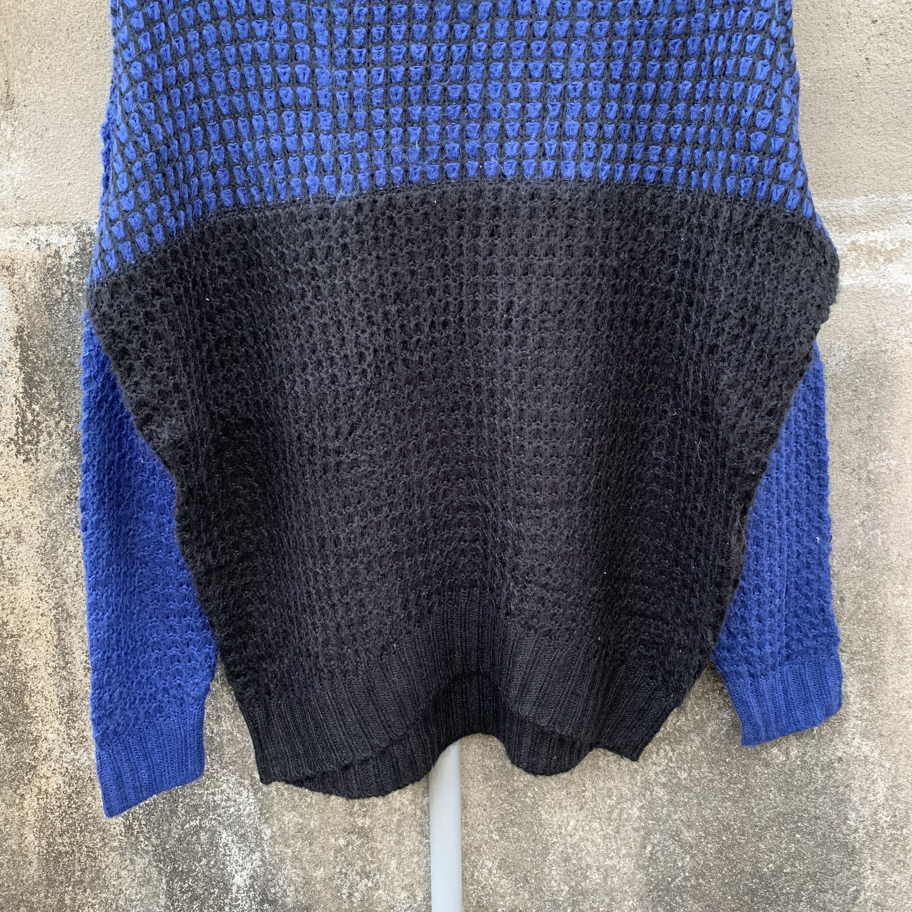 Issey Miyake One Way Knit Two Tone Jumper Baggy Pullover Sweater Size US XL / EU 56 / 4 - 3 Thumbnail