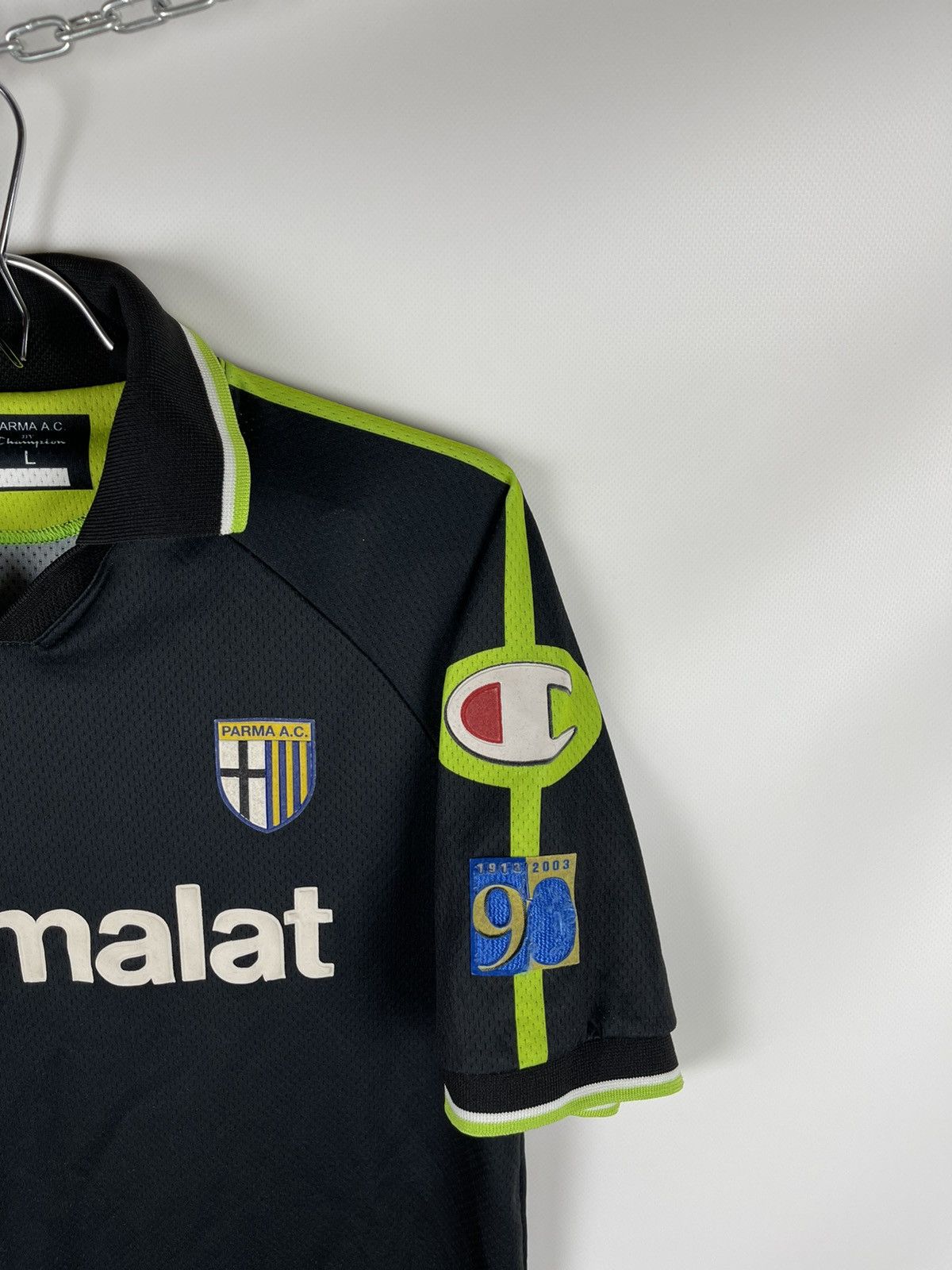 Champion × Vintage Champion Parma 2003 2004 special soccer jersey rare shirt Size US L / EU 52-54 / 3 - 4 Thumbnail