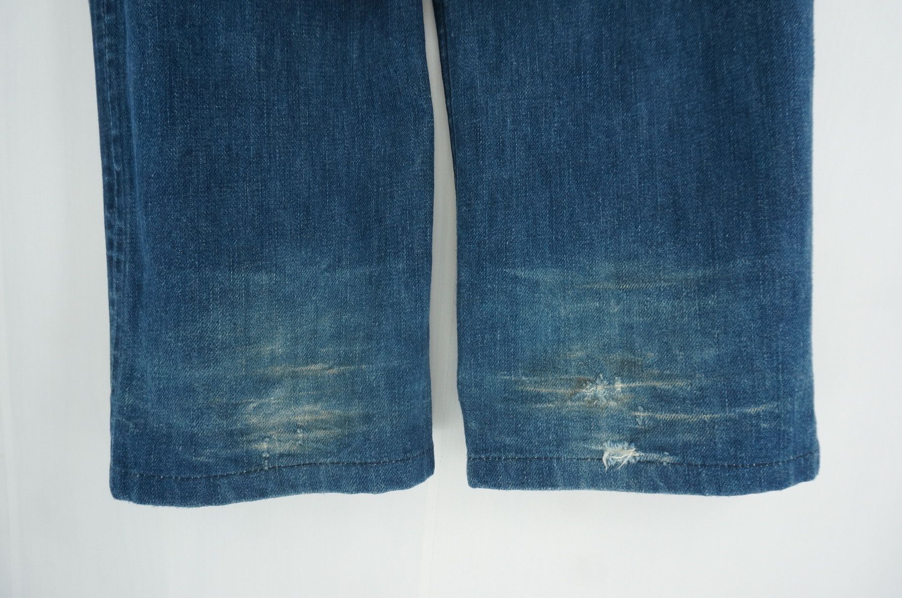 Japanese Brand Vintage Inside Out SLADKY Women's Button fly Worn Jeans Size 30" / US 8 / IT 44 - 15 Thumbnail