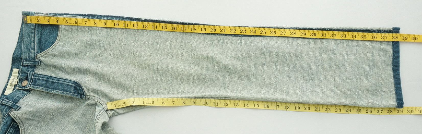 Japanese Brand Vintage Inside Out SLADKY Women's Button fly Worn Jeans Size 30" / US 8 / IT 44 - 22 Thumbnail
