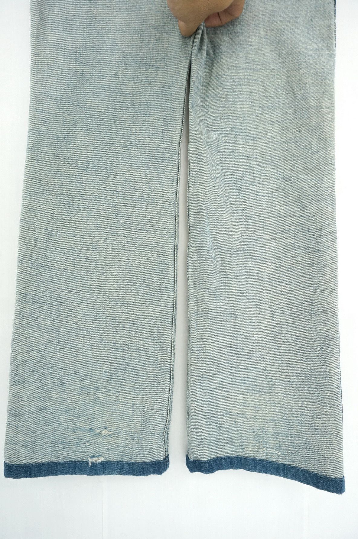 Japanese Brand Vintage Inside Out SLADKY Women's Button fly Worn Jeans Size 30" / US 8 / IT 44 - 5 Thumbnail