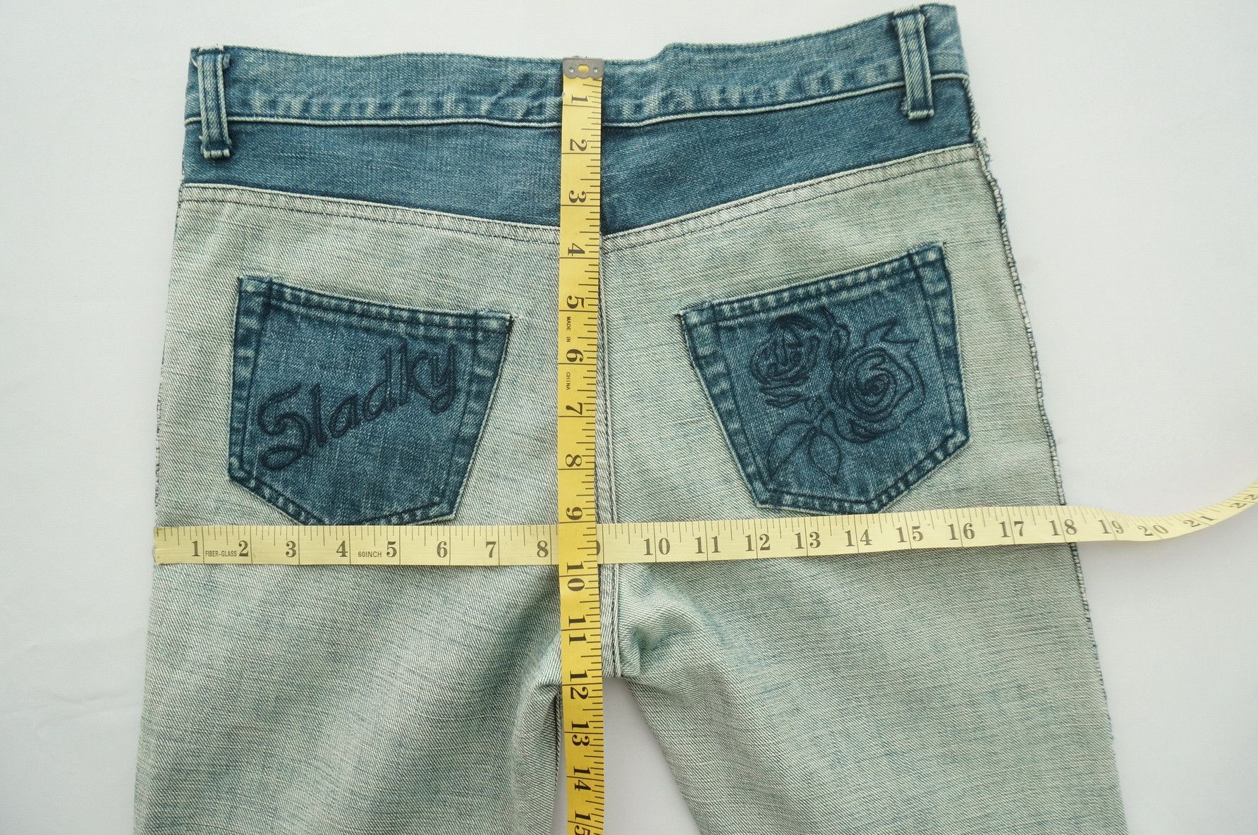 Japanese Brand Vintage Inside Out SLADKY Women's Button fly Worn Jeans Size 30" / US 8 / IT 44 - 21 Thumbnail