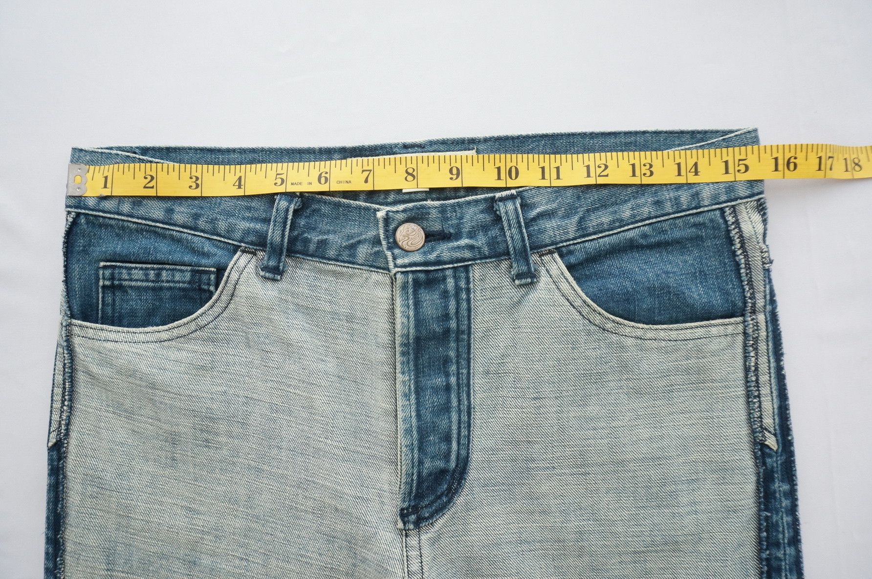 Japanese Brand Vintage Inside Out SLADKY Women's Button fly Worn Jeans Size 30" / US 8 / IT 44 - 19 Thumbnail
