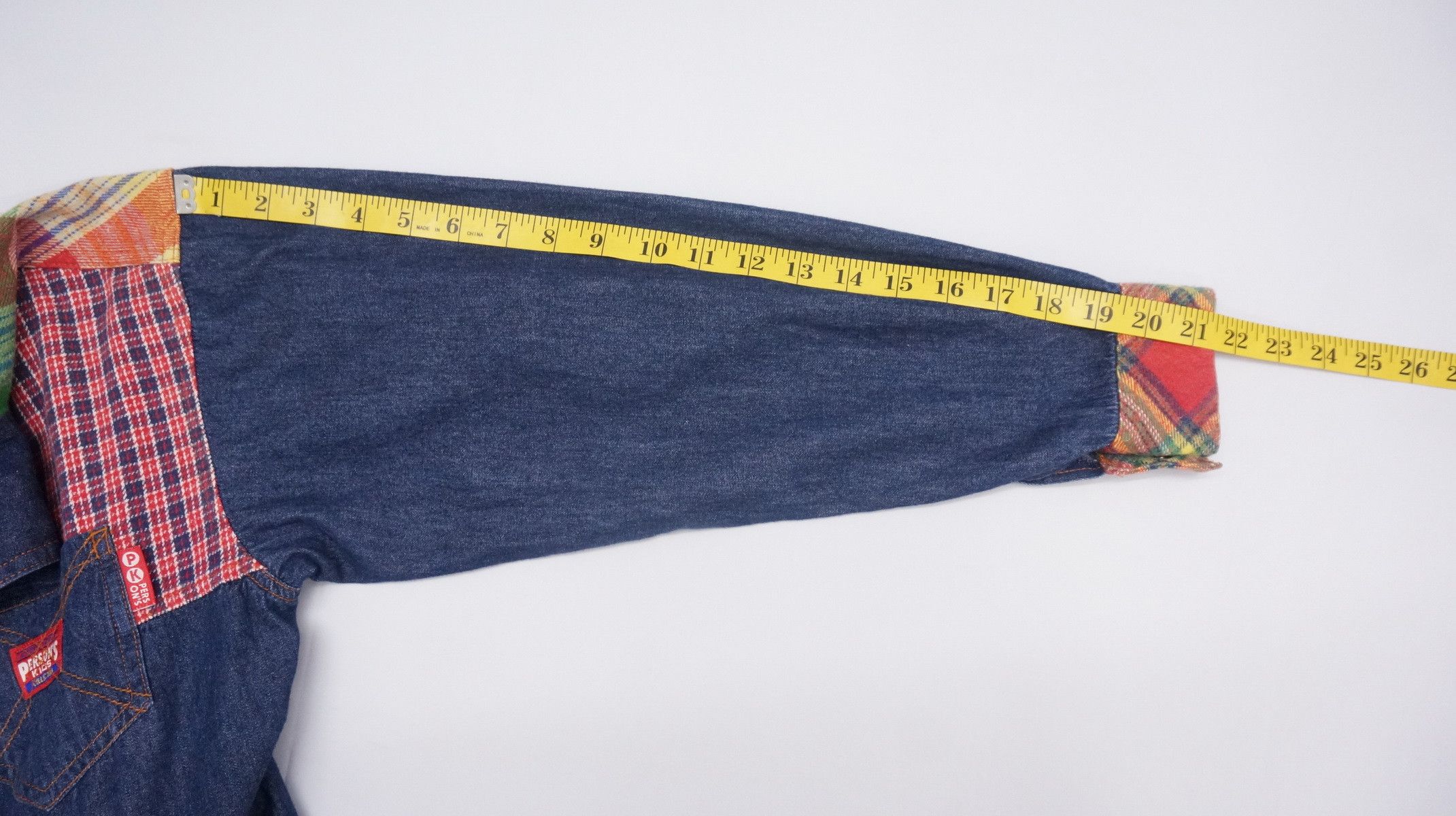 Japanese Brand Dope Vintage PERSON'S KIDS Patchwork Worn Out Flannel Shirt Size US S / EU 44-46 / 1 - 17 Thumbnail
