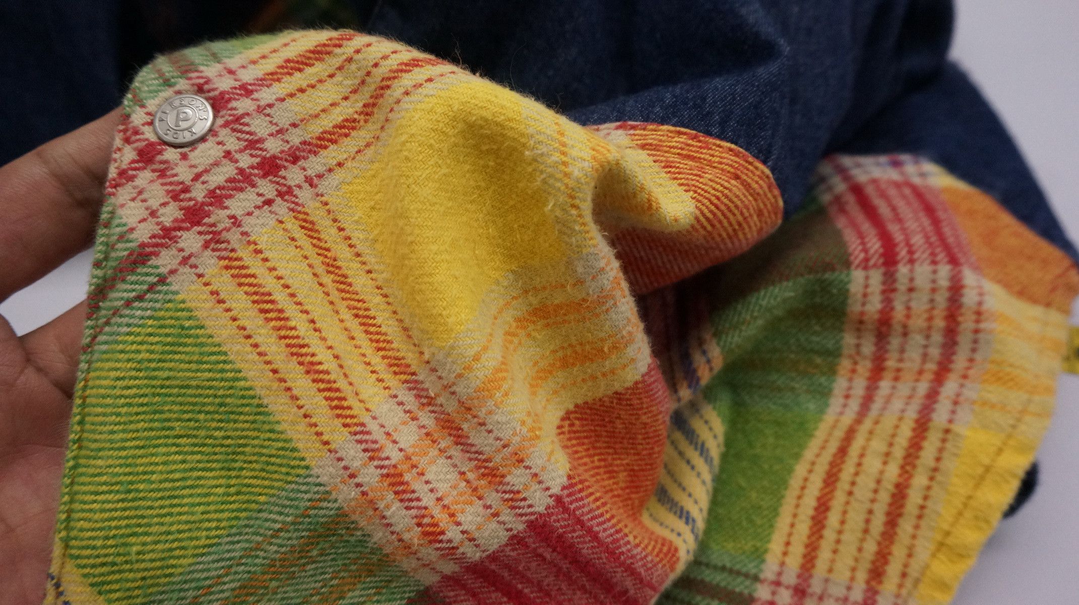 Japanese Brand Dope Vintage PERSON'S KIDS Patchwork Worn Out Flannel Shirt Size US S / EU 44-46 / 1 - 22 Thumbnail