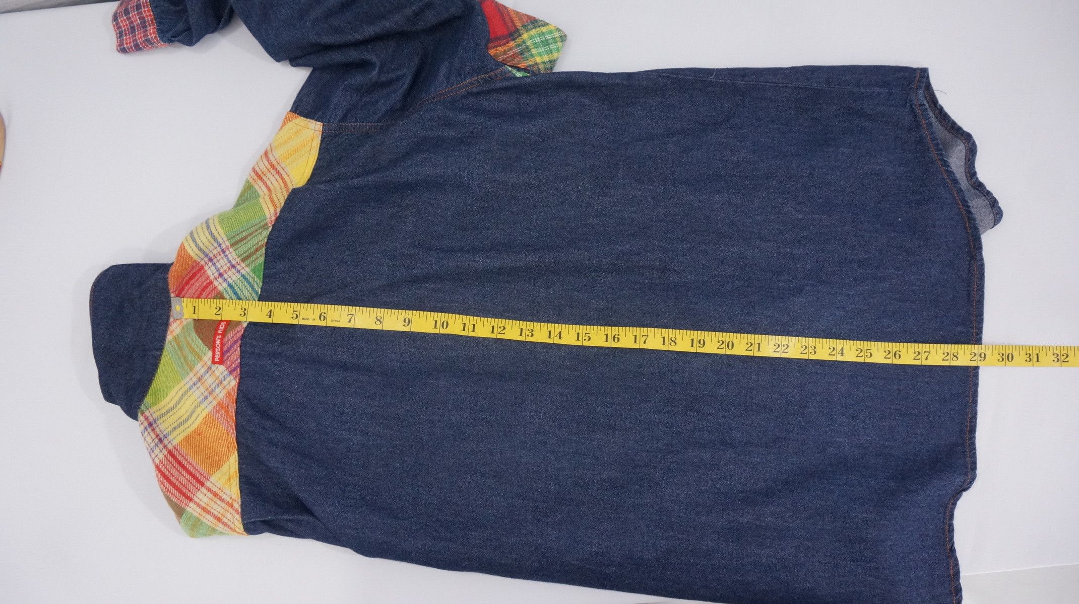Japanese Brand Dope Vintage PERSON'S KIDS Patchwork Worn Out Flannel Shirt Size US S / EU 44-46 / 1 - 14 Thumbnail