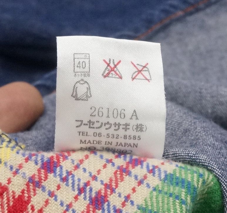 Japanese Brand Dope Vintage PERSON'S KIDS Patchwork Worn Out Flannel Shirt Size US S / EU 44-46 / 1 - 20 Thumbnail