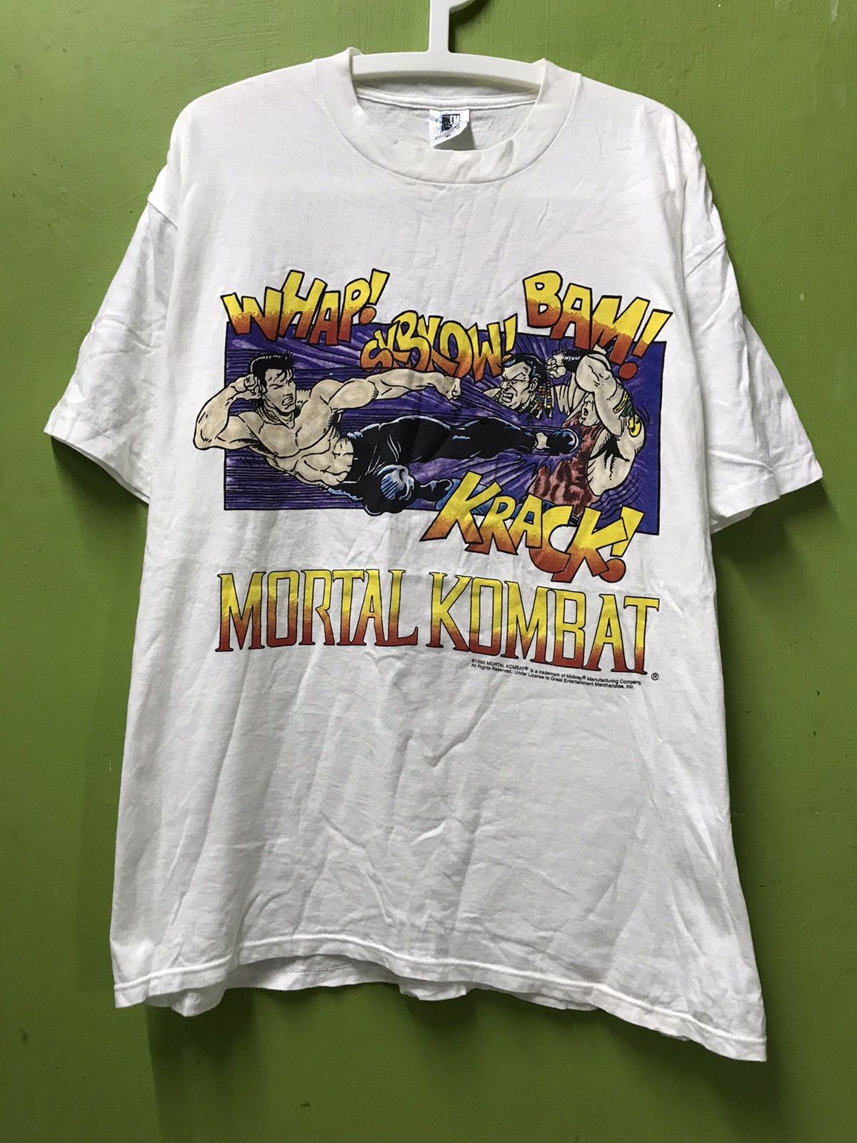 Vintage Super Rare Vintage 90s mortal kombat tshirt / made in USA Size US XL / EU 56 / 4 - 1 Preview
