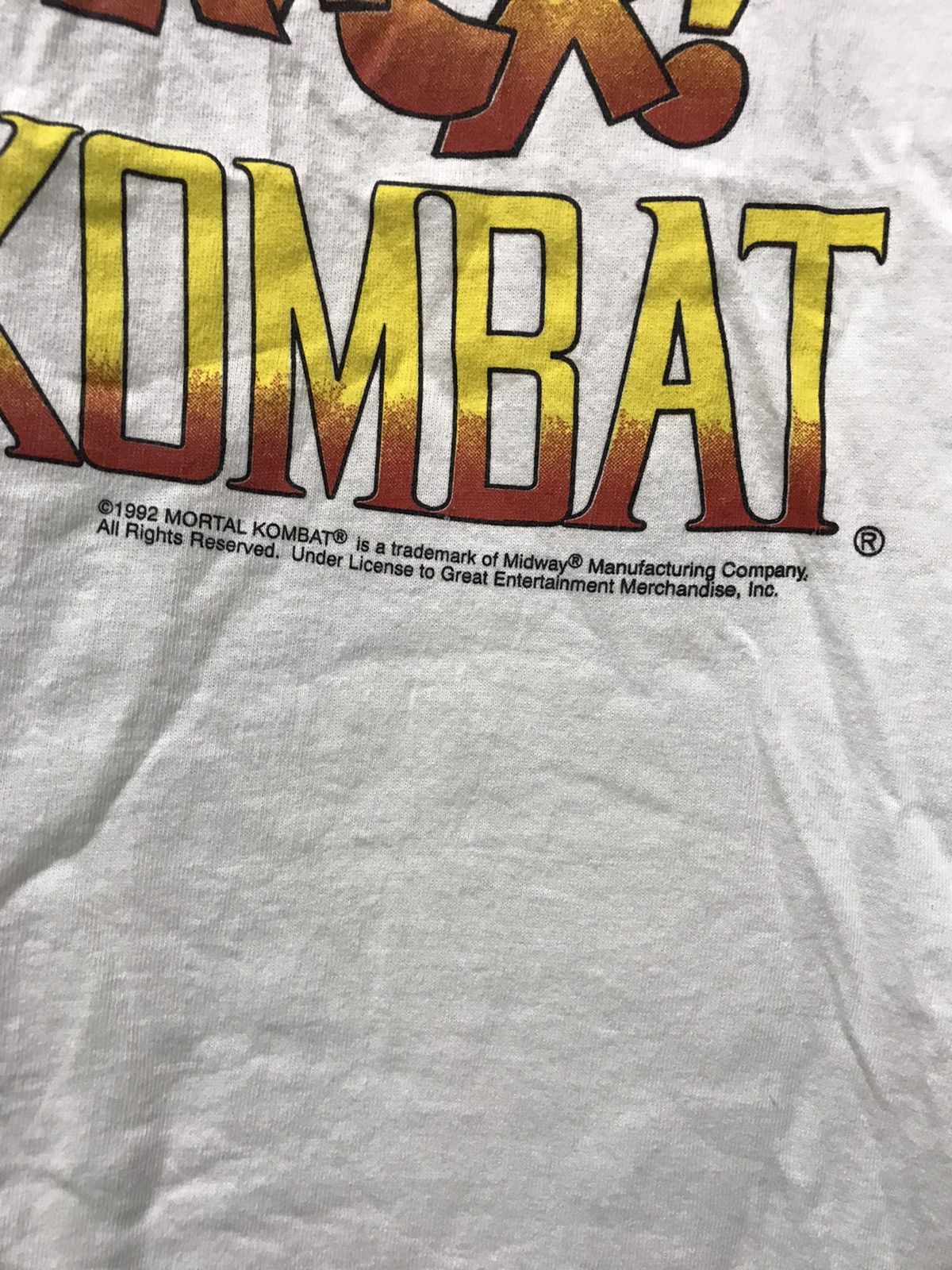 Vintage Super Rare Vintage 90s mortal kombat tshirt / made in USA Size US XL / EU 56 / 4 - 5 Thumbnail