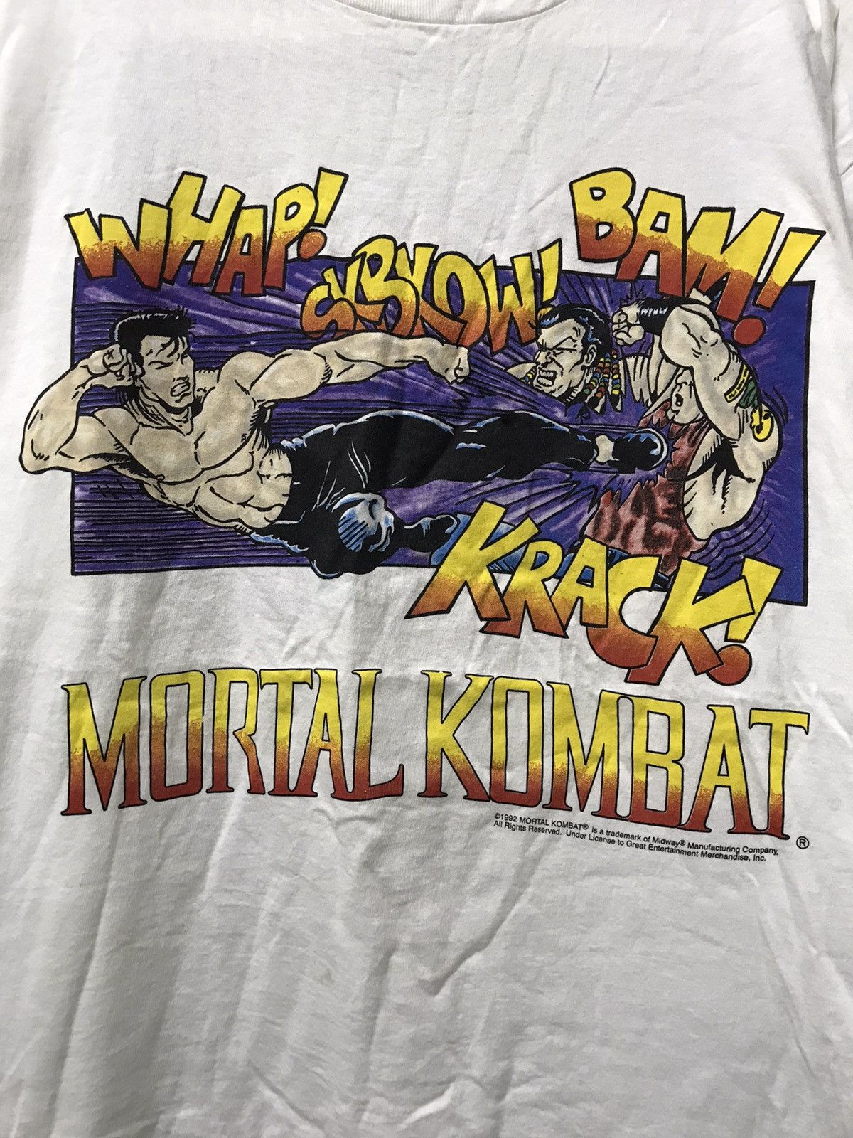 Vintage Super Rare Vintage 90s mortal kombat tshirt / made in USA Size US XL / EU 56 / 4 - 3 Thumbnail