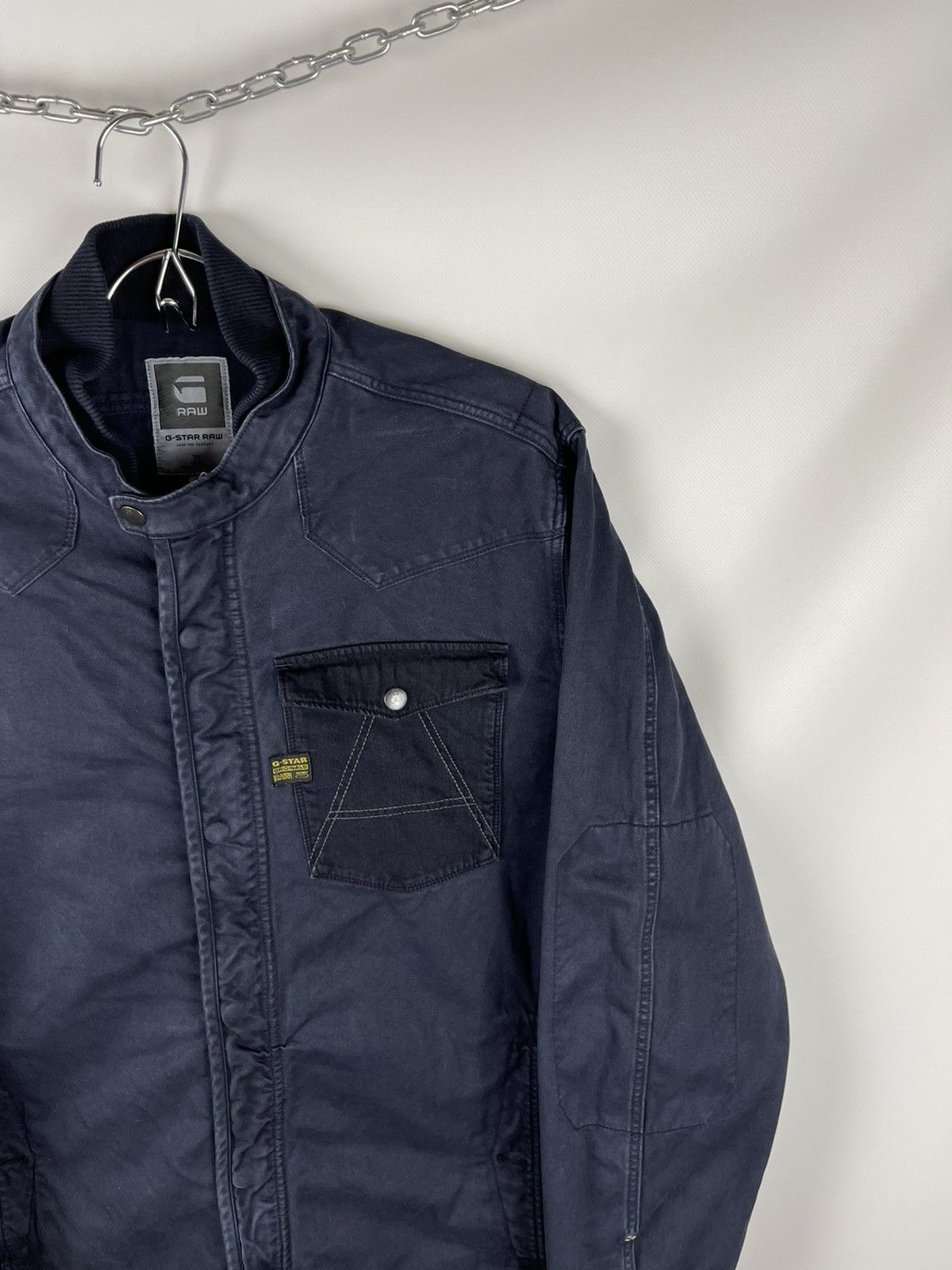 G-Star G-Star Raw a crotch overshirt L/S mix denim bomber jacket Size US XL / EU 56 / 4 - 1 Thumbnail