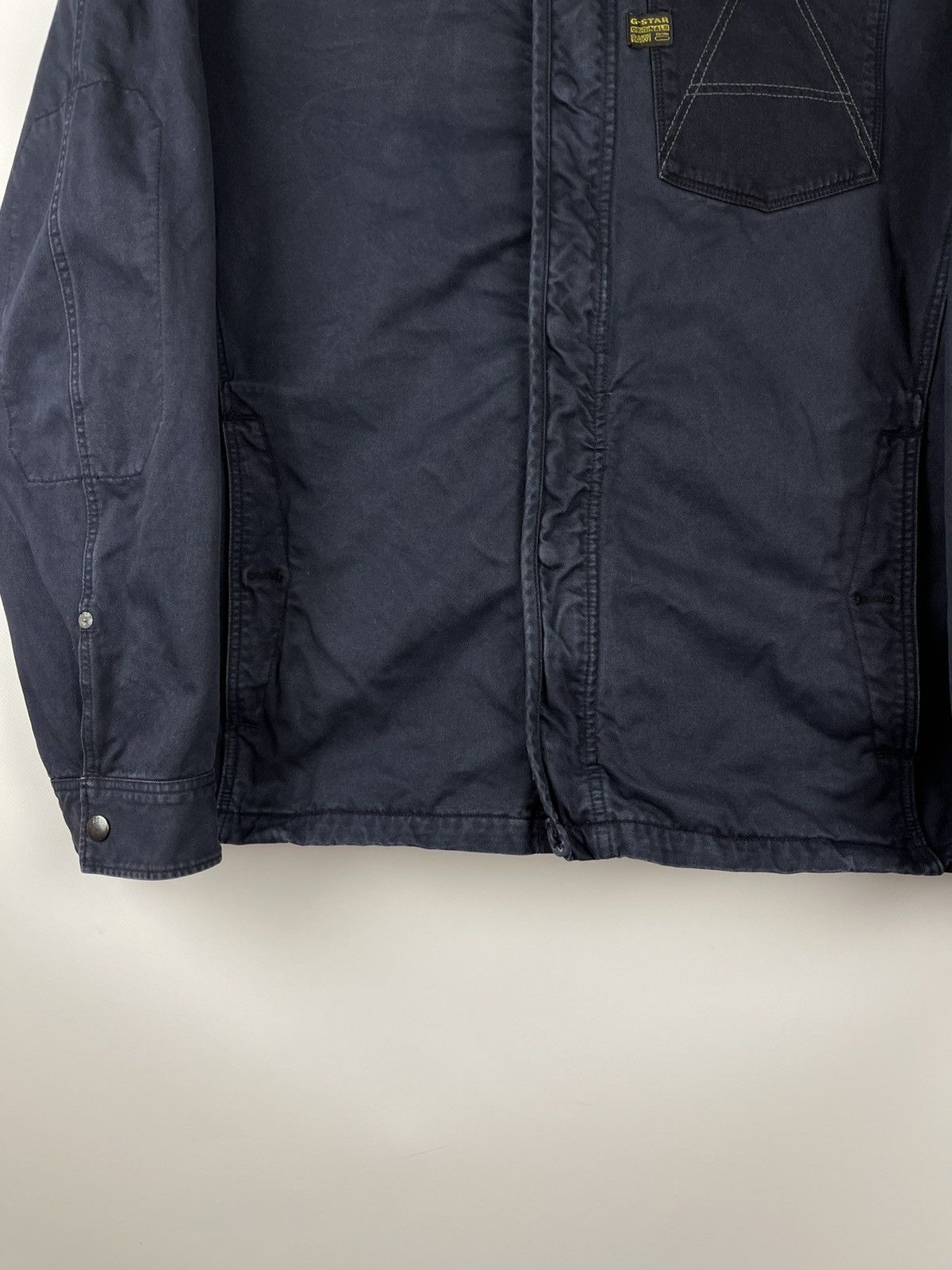 G-Star G-Star Raw a crotch overshirt L/S mix denim bomber jacket Size US XL / EU 56 / 4 - 8 Thumbnail