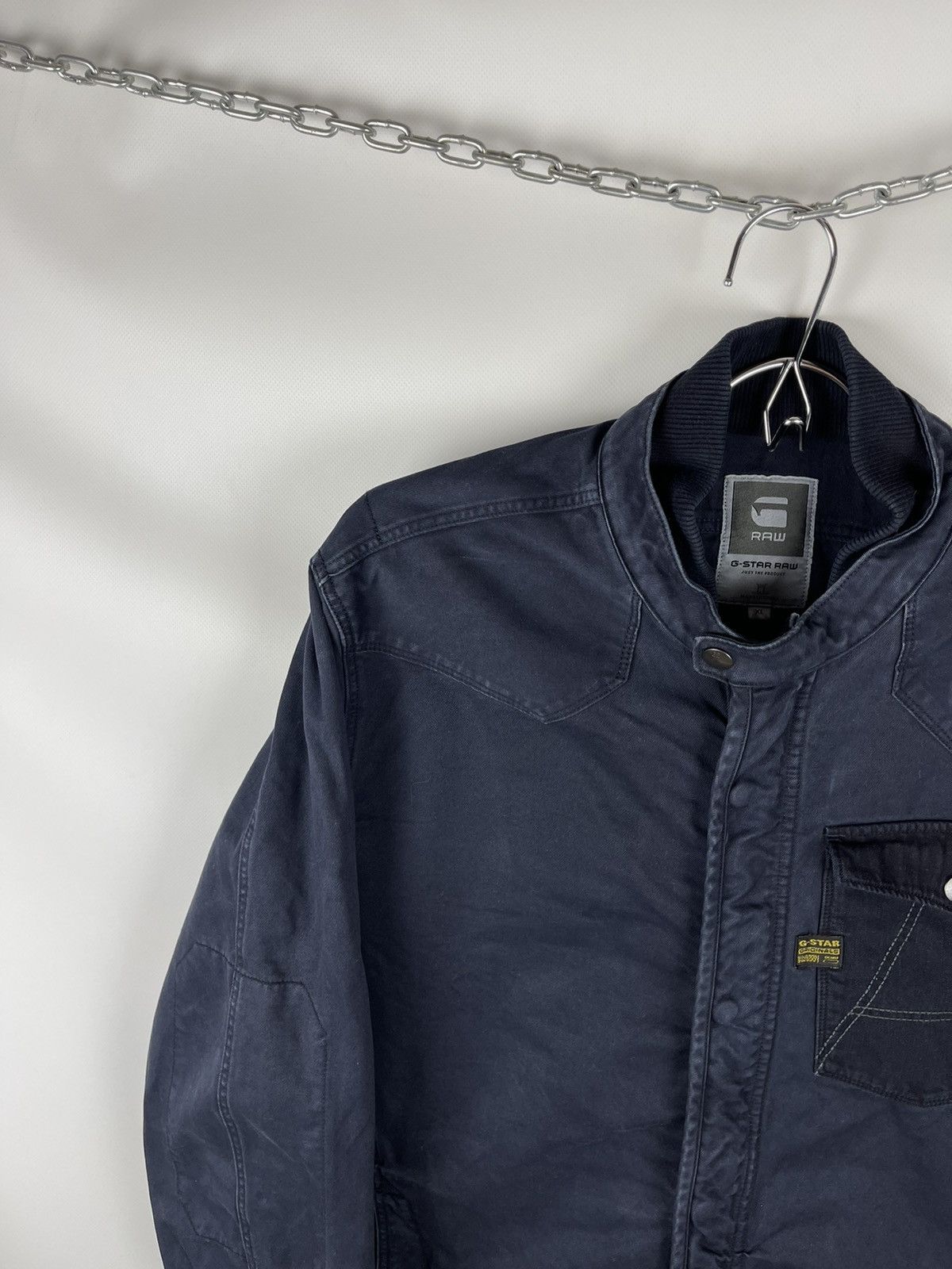 G-Star G-Star Raw a crotch overshirt L/S mix denim bomber jacket Size US XL / EU 56 / 4 - 3 Thumbnail