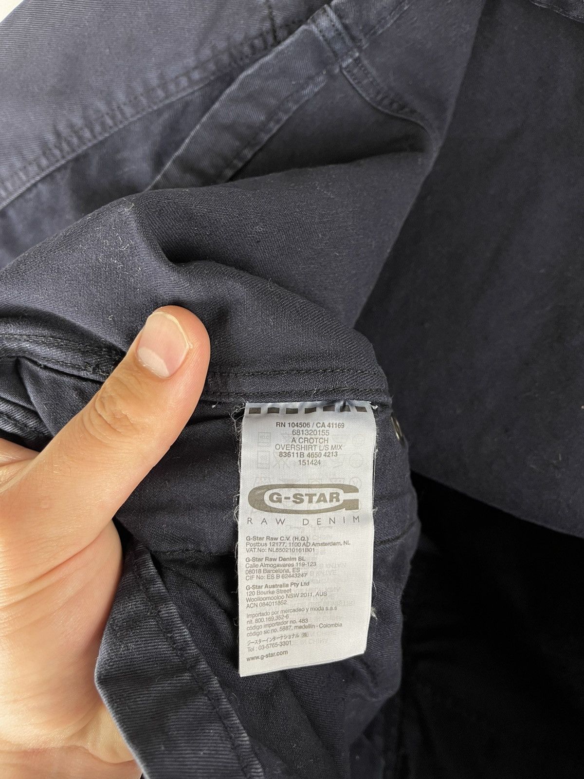 G-Star G-Star Raw a crotch overshirt L/S mix denim bomber jacket Size US XL / EU 56 / 4 - 14 Thumbnail