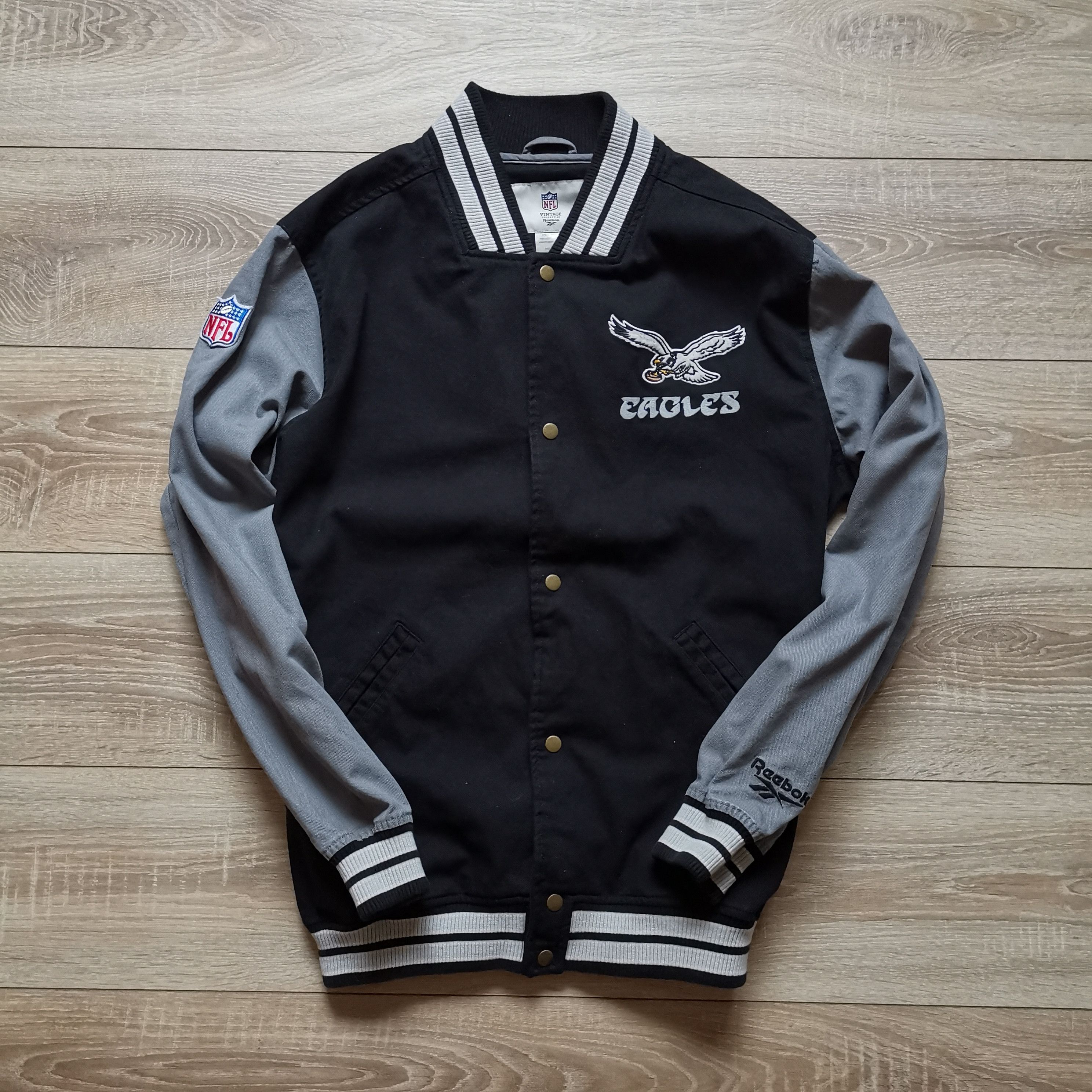 Reebok Reebok Vintage NFL Eagles Bomber Jacket Size US L / EU 52-54 / 3 - 1 Thumbnail