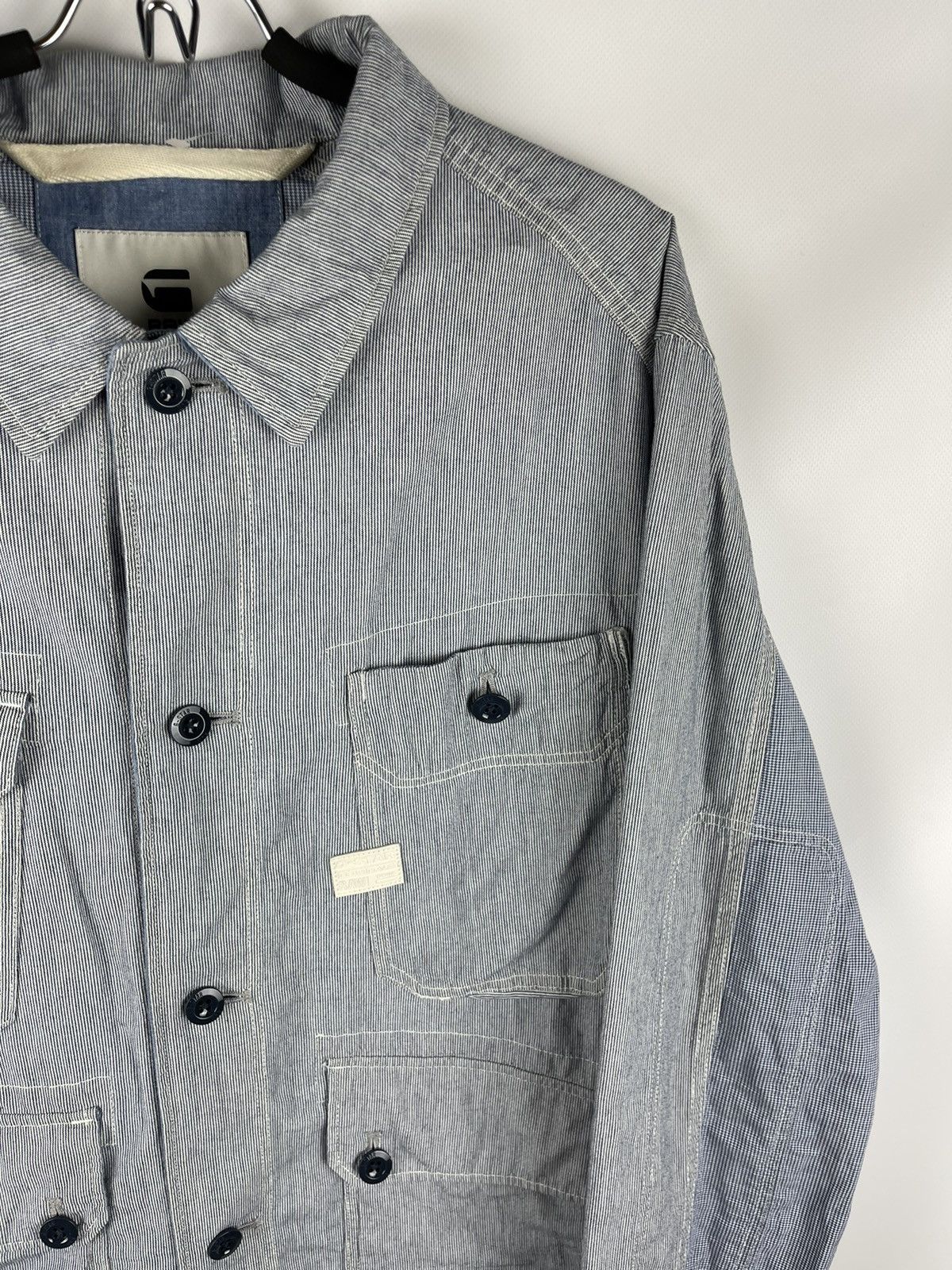 G-Star G-Star raw FIELD PM overshirt INDOOR JACKET striped check Size US XL / EU 56 / 4 - 5 Thumbnail