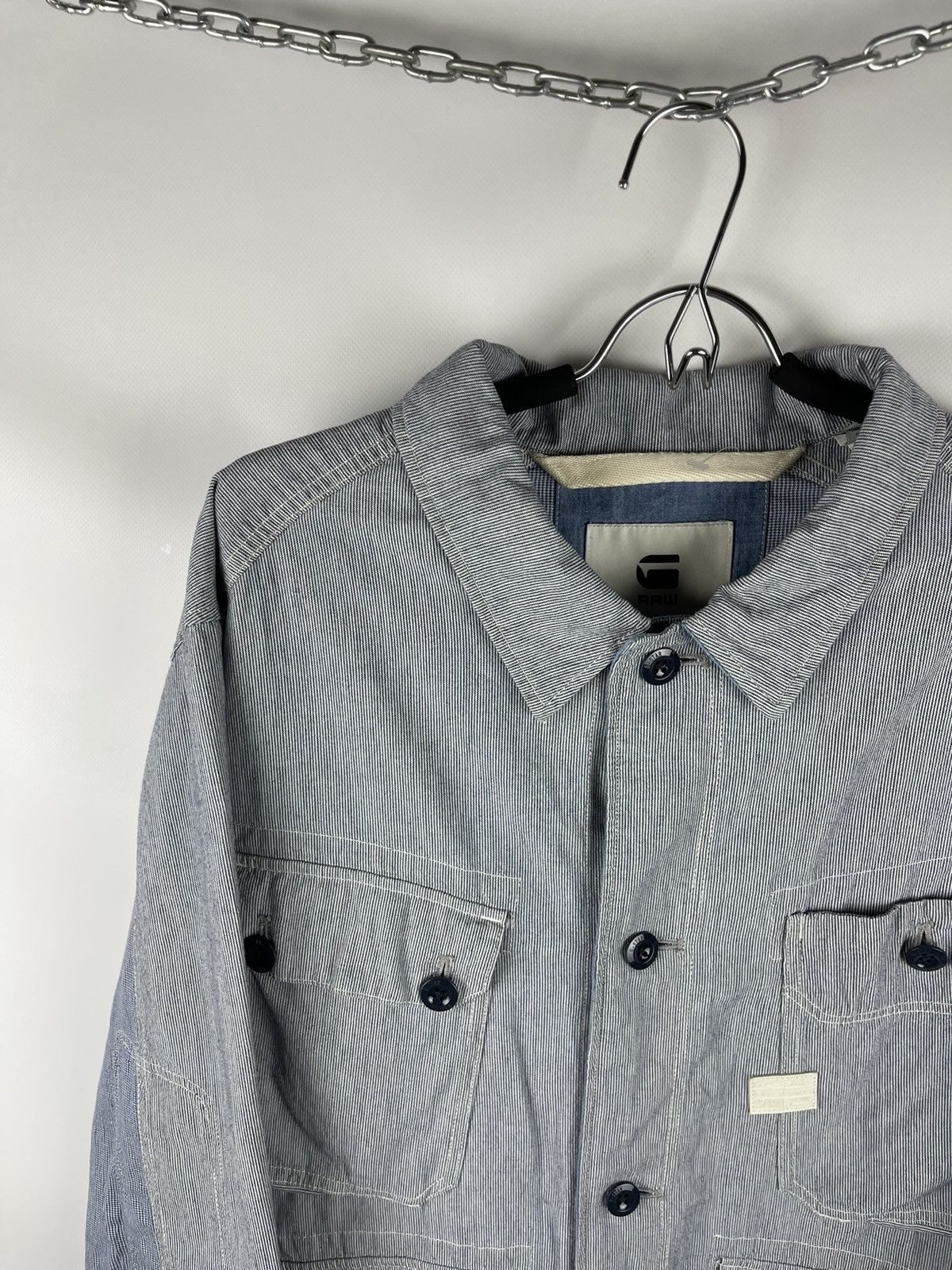 G-Star G-Star raw FIELD PM overshirt INDOOR JACKET striped check Size US XL / EU 56 / 4 - 3 Thumbnail