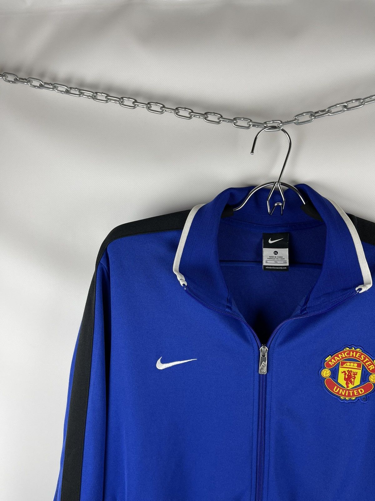 Nike Nike Manchester United vntg 2011 track top jacket big logo Size US XL / EU 56 / 4 - 3 Thumbnail