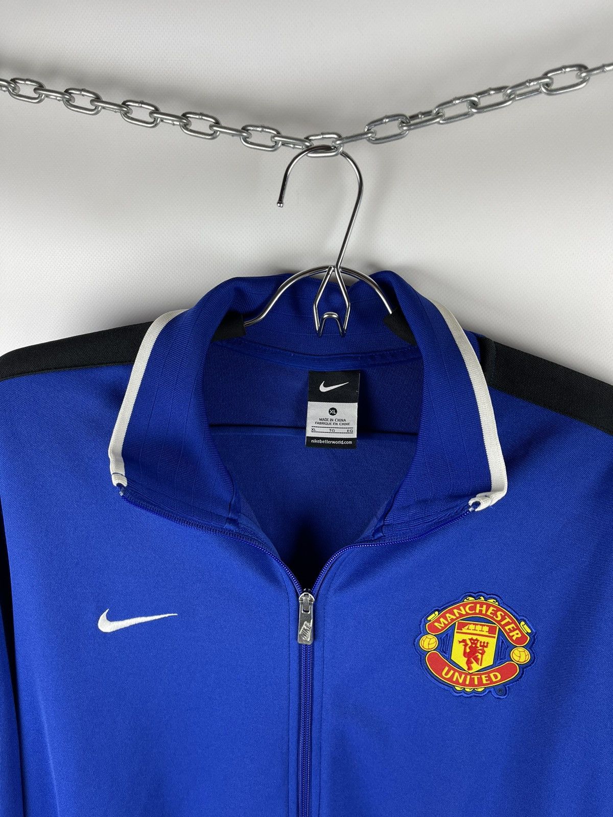 Nike Nike Manchester United vntg 2011 track top jacket big logo Size US XL / EU 56 / 4 - 8 Thumbnail