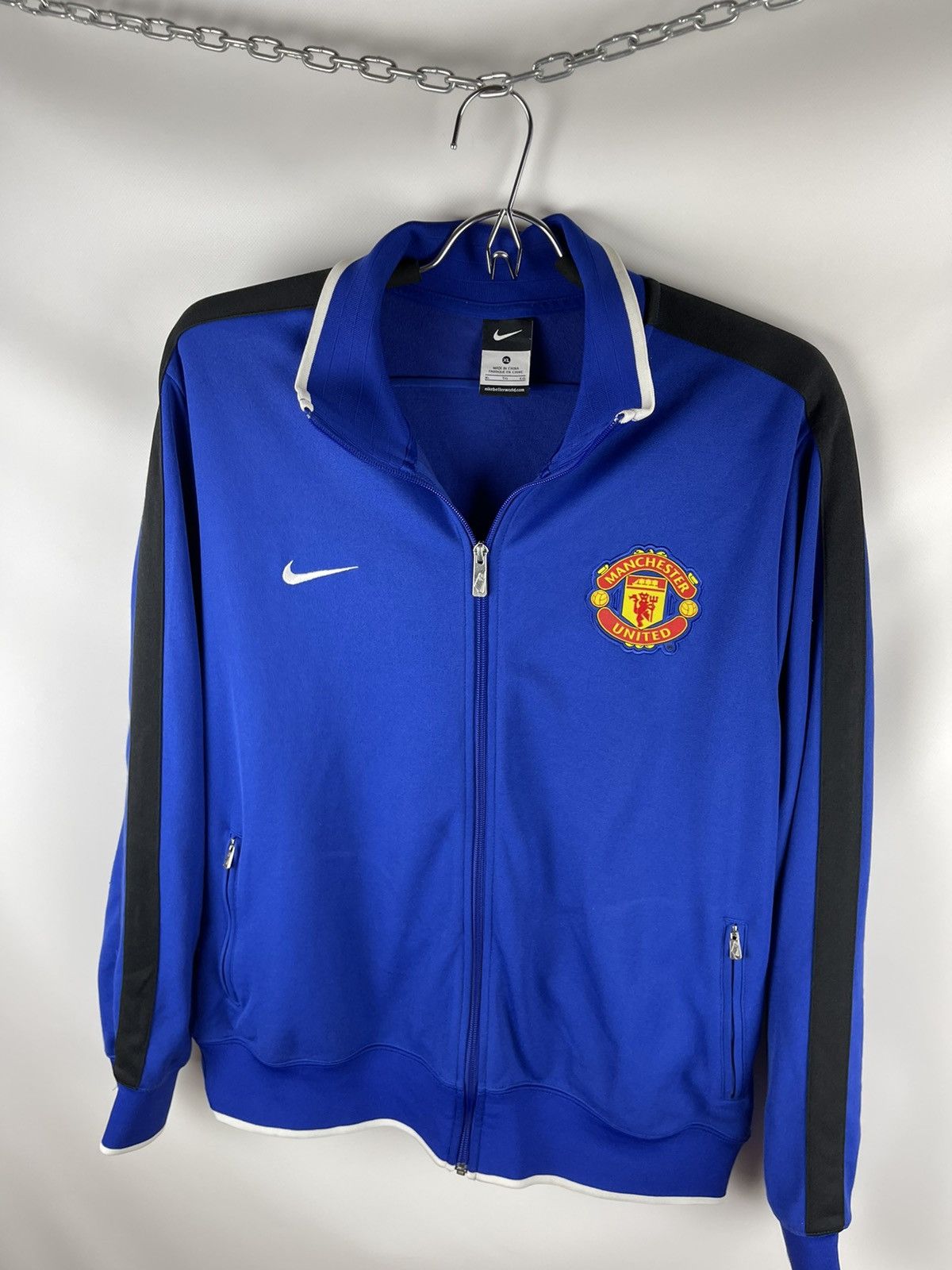 Nike Nike Manchester United vntg 2011 track top jacket big logo Size US XL / EU 56 / 4 - 7 Thumbnail