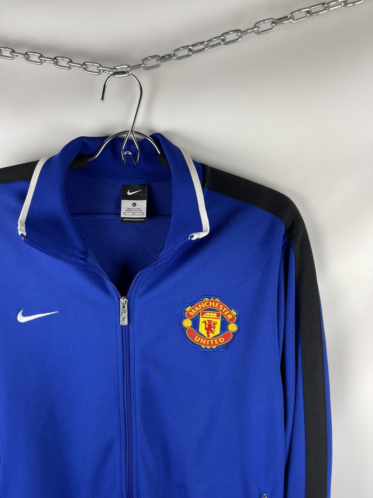 Nike Nike Manchester United vntg 2011 track top jacket big logo Size US XL / EU 56 / 4 - 6 Thumbnail