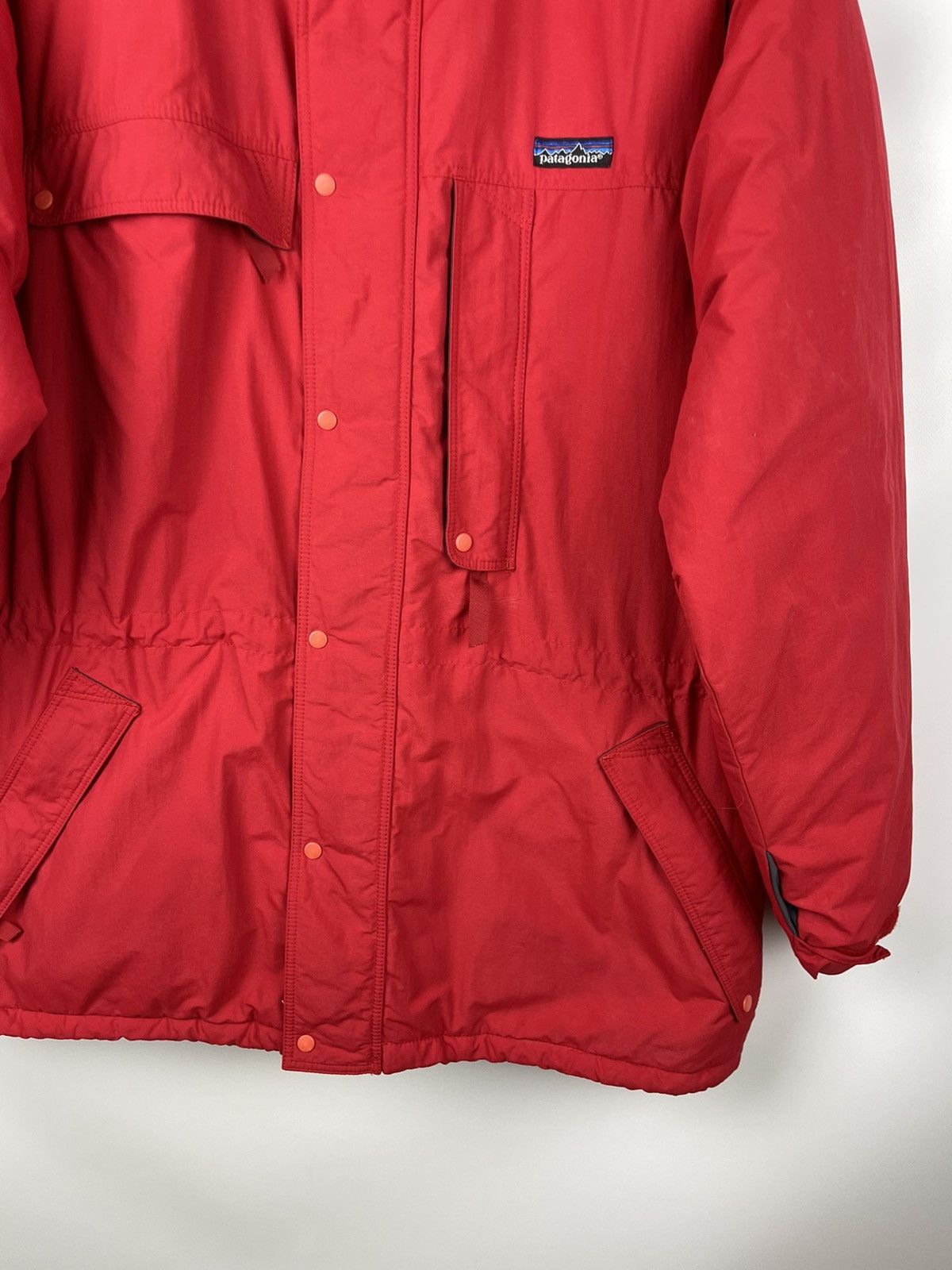 Patagonia Patagonia vintage 90s long warm jacket red logo Size US XL / EU 56 / 4 - 5 Thumbnail