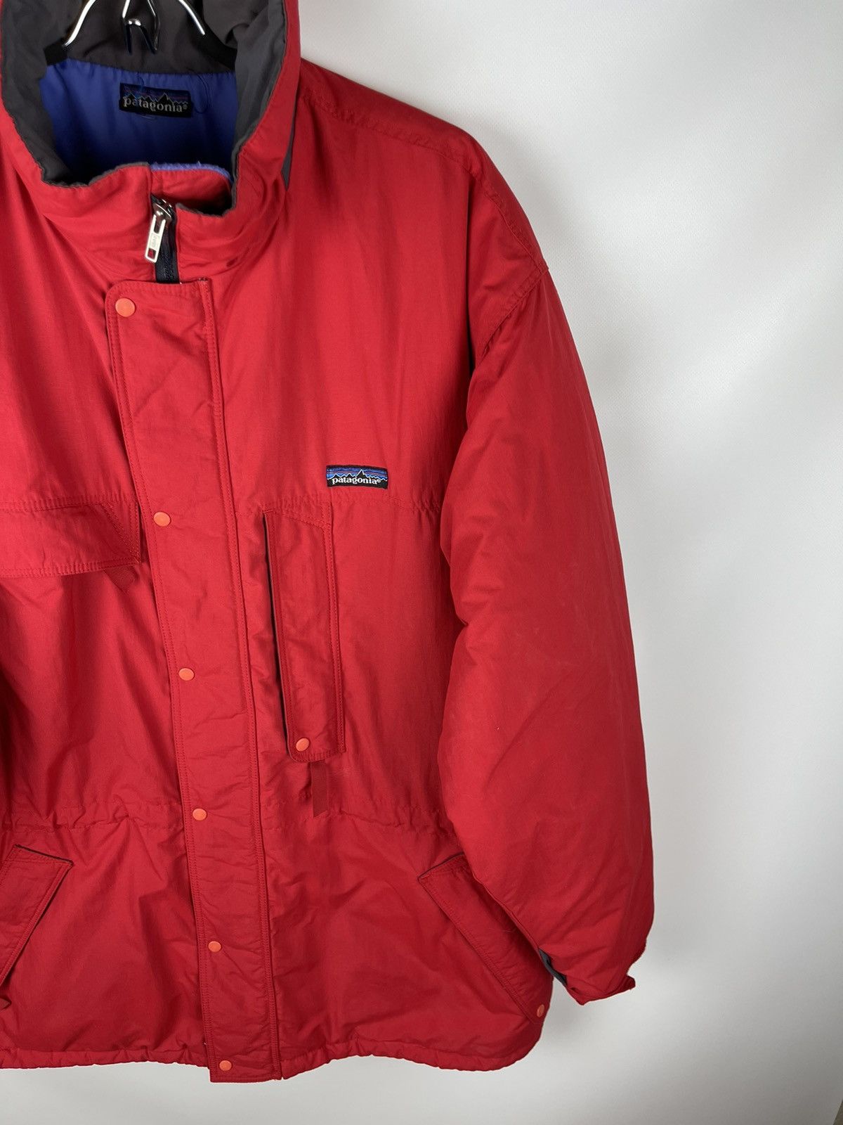 Patagonia Patagonia vintage 90s long warm jacket red logo Size US XL / EU 56 / 4 - 4 Thumbnail