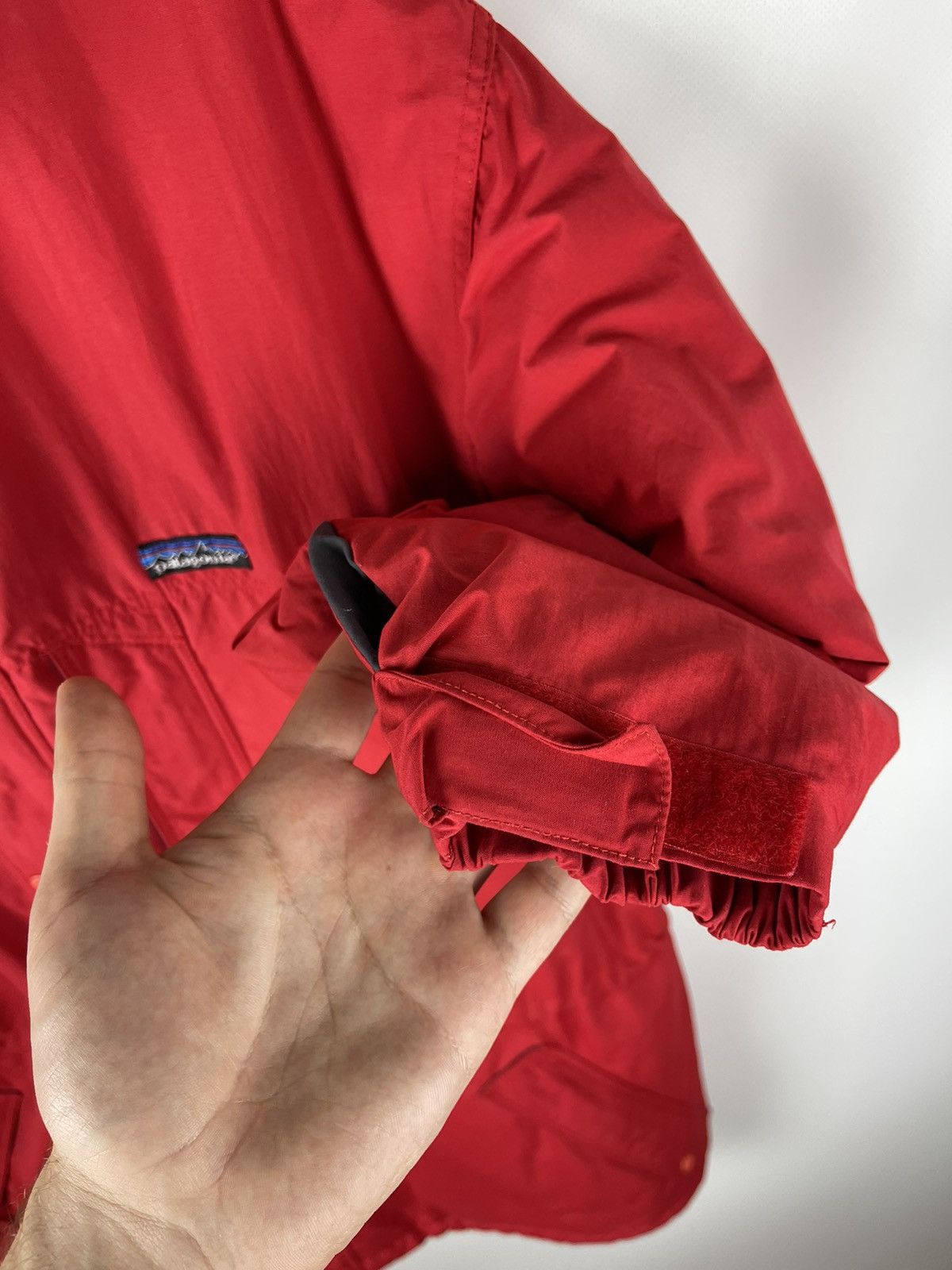 Patagonia Patagonia vintage 90s long warm jacket red logo Size US XL / EU 56 / 4 - 11 Thumbnail