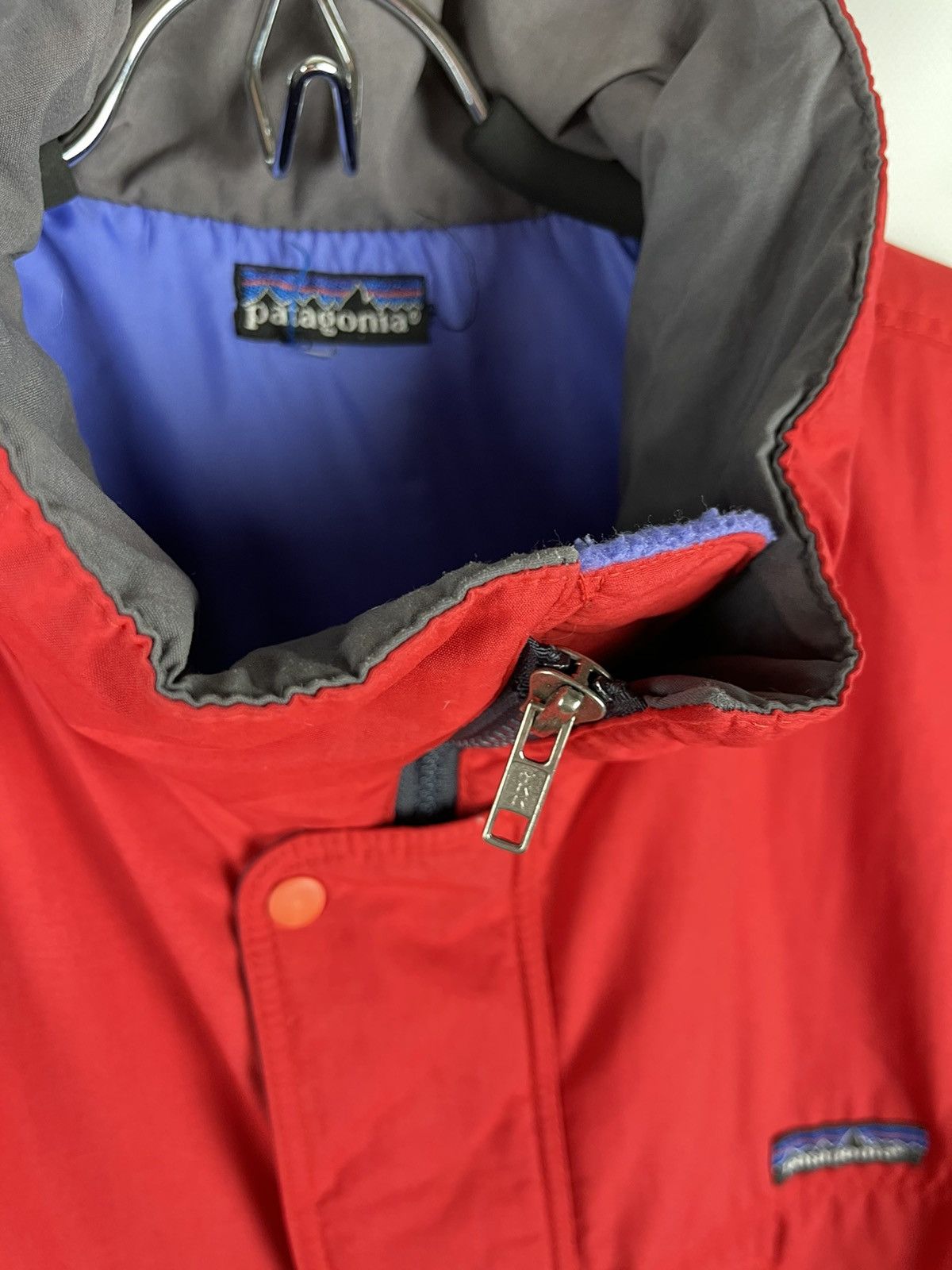 Patagonia Patagonia vintage 90s long warm jacket red logo Size US XL / EU 56 / 4 - 8 Thumbnail