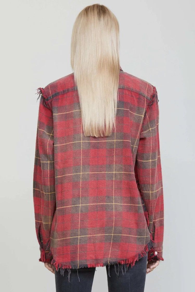 Shredded seam shirt. Medium