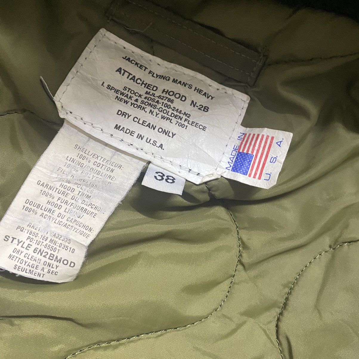 Le Grande Bleu (L.G.B.) Vintage Heavy Attached Hood N-2B Jacket Size US M / EU 48-50 / 2 - 20 Thumbnail