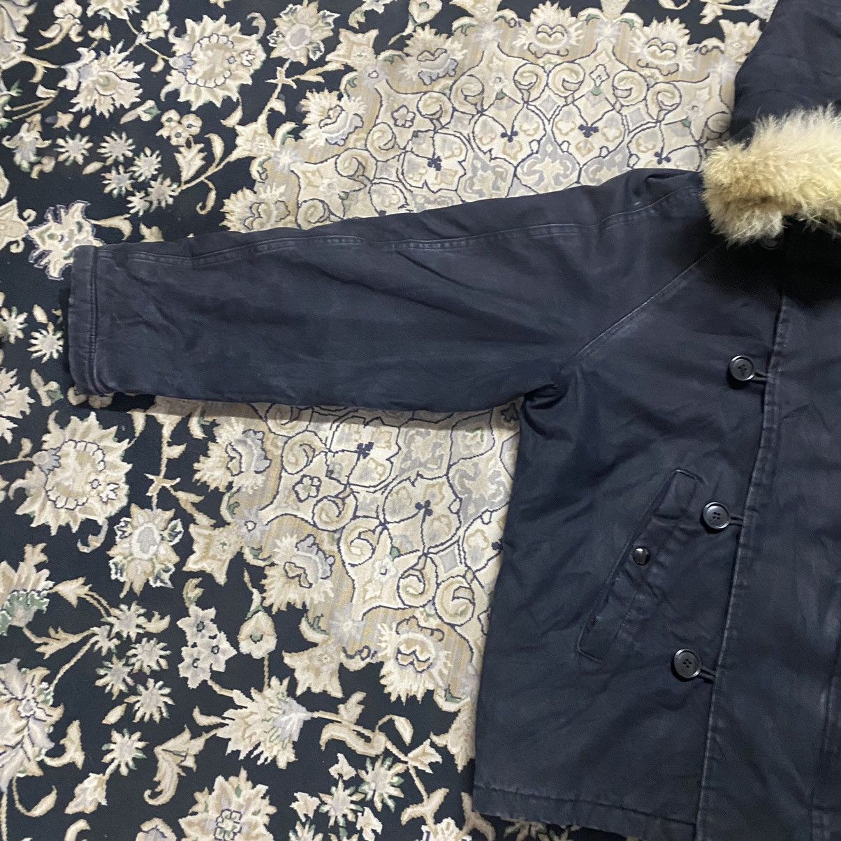 Le Grande Bleu (L.G.B.) Vintage Heavy Attached Hood N-2B Jacket Size US M / EU 48-50 / 2 - 6 Thumbnail