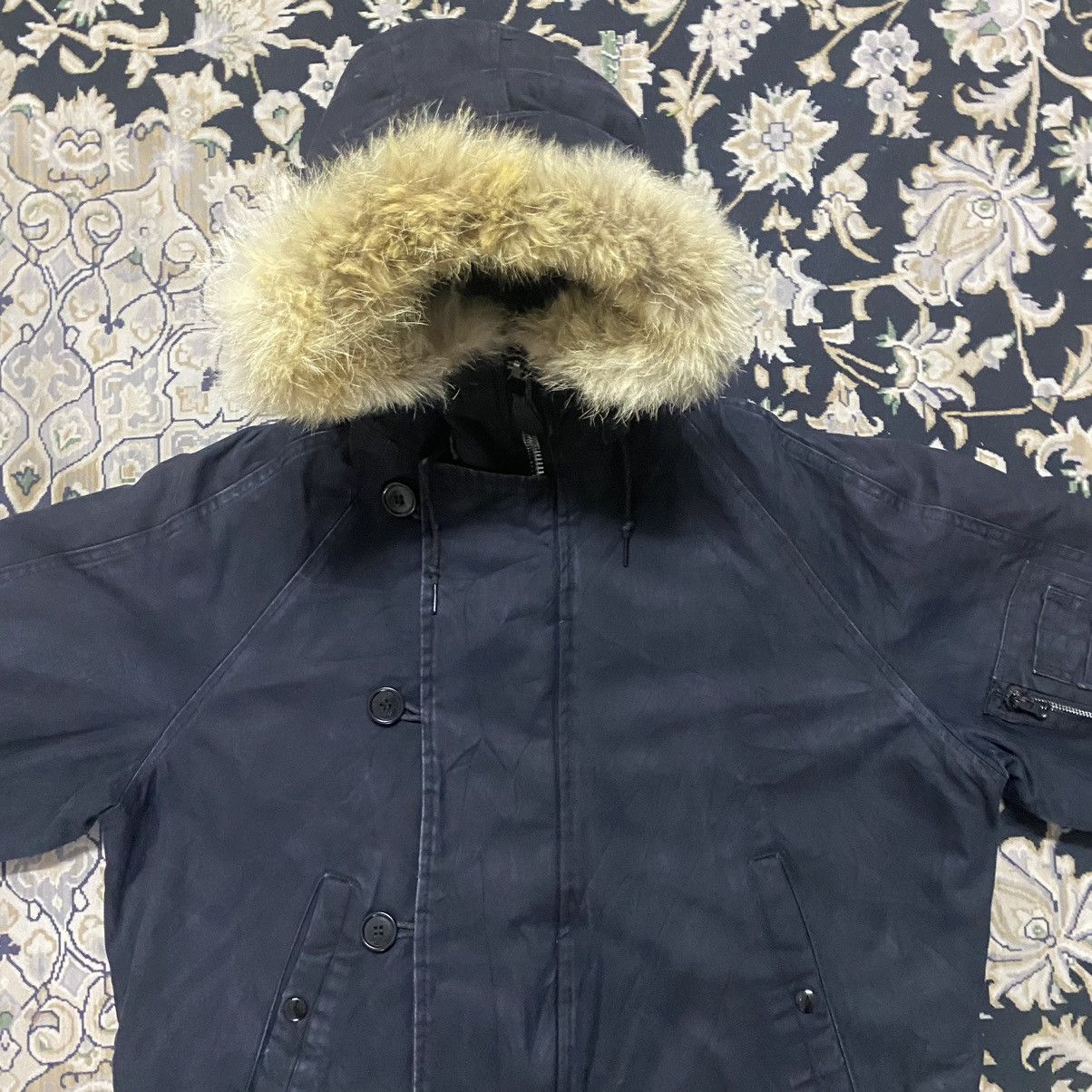 Le Grande Bleu (L.G.B.) Vintage Heavy Attached Hood N-2B Jacket Size US M / EU 48-50 / 2 - 4 Thumbnail