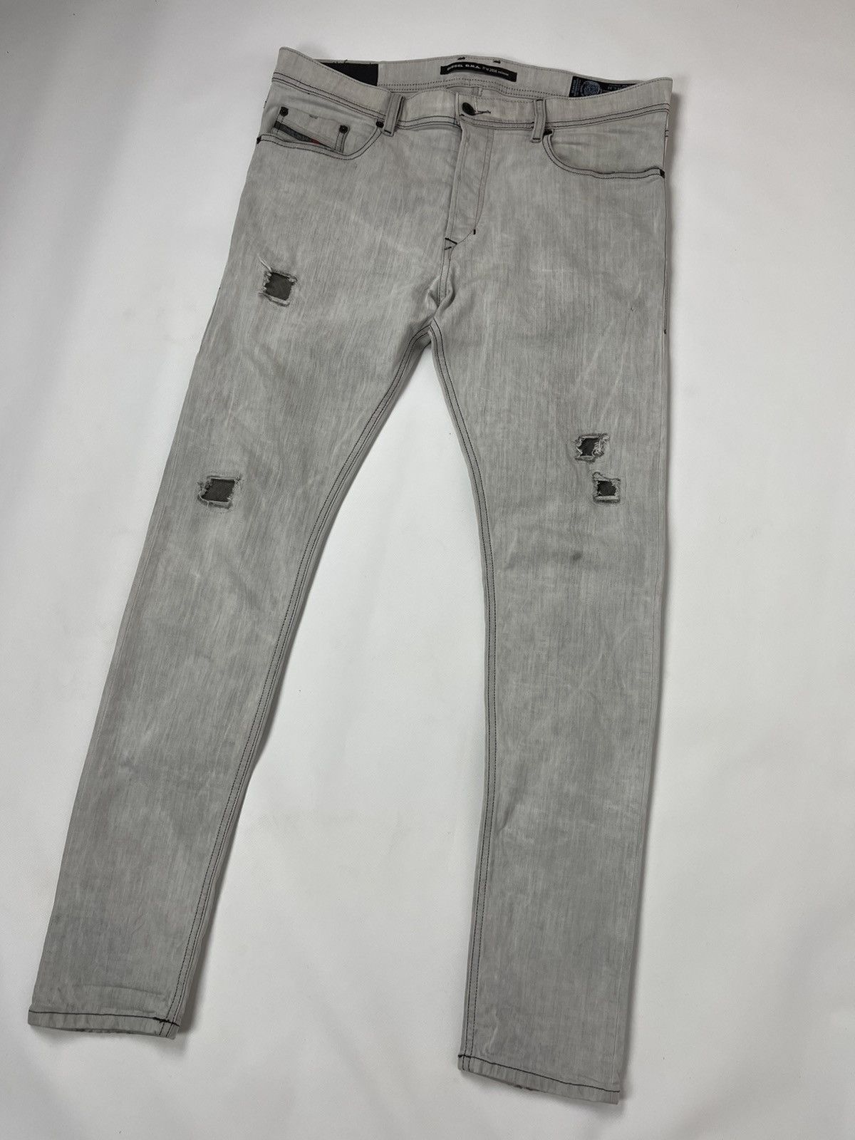 Diesel Diesel D.N.A FW16 Archival distressed tepphar slim carrot Size US 36 / EU 52 - 3 Thumbnail