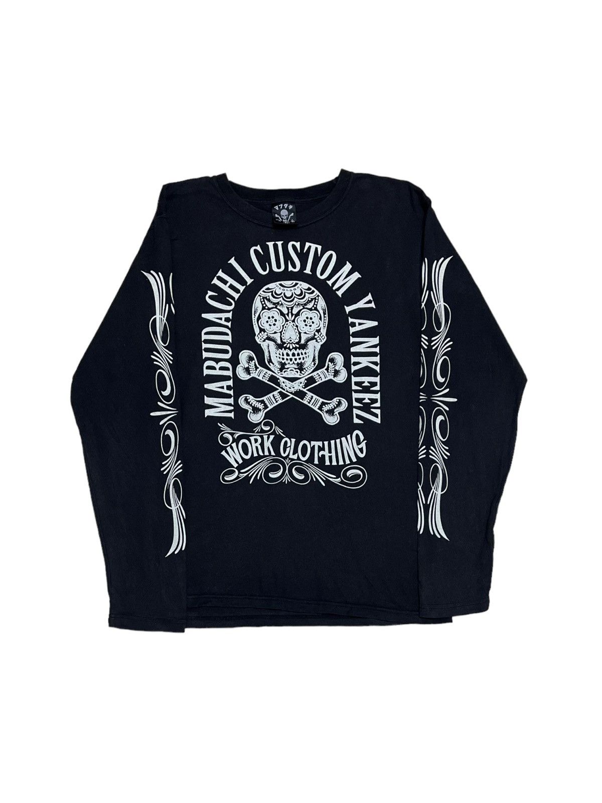 Japanese Brand × Seditionaries Designer Jappanase Brand Skull Custom Yankezz Longsleeve Size US S / EU 44-46 / 1 - 1 Thumbnail