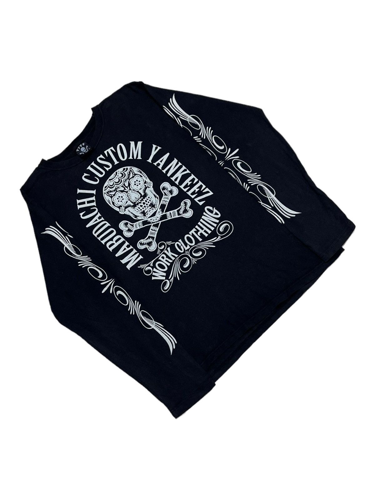 Japanese Brand × Seditionaries Designer Jappanase Brand Skull Custom Yankezz Longsleeve Size US S / EU 44-46 / 1 - 2 Thumbnail