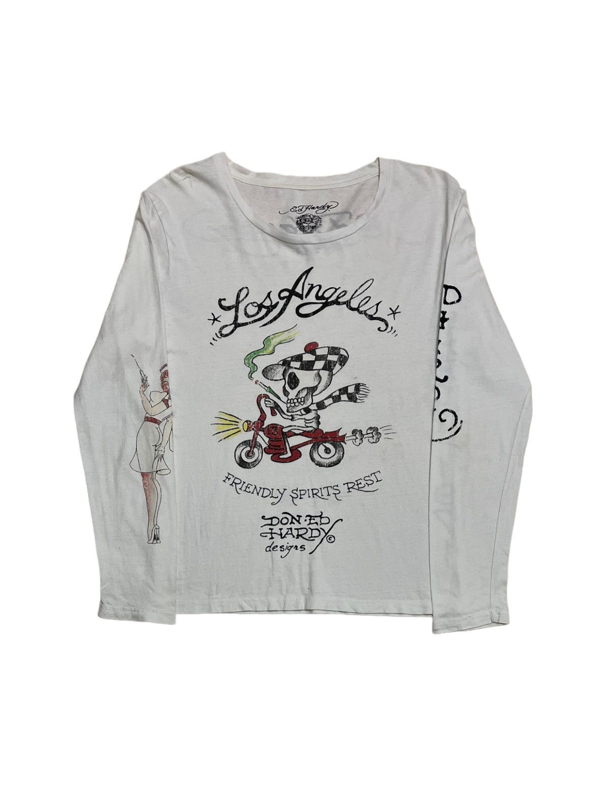 20471120 × Affliction × Ed Hardy Designer Ed Hardy Friendly Spirits Rest Longsleveeve Size US S / EU 44-46 / 1 - 1 Thumbnail
