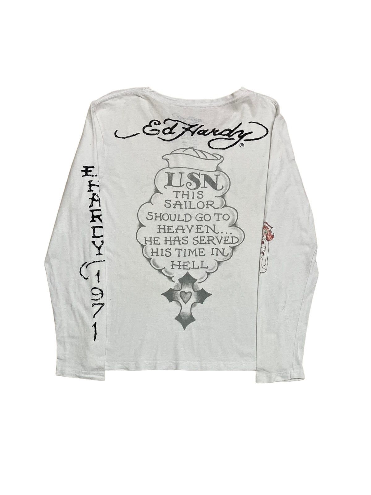 20471120 × Affliction × Ed Hardy Designer Ed Hardy Friendly Spirits Rest Longsleveeve Size US S / EU 44-46 / 1 - 4 Thumbnail