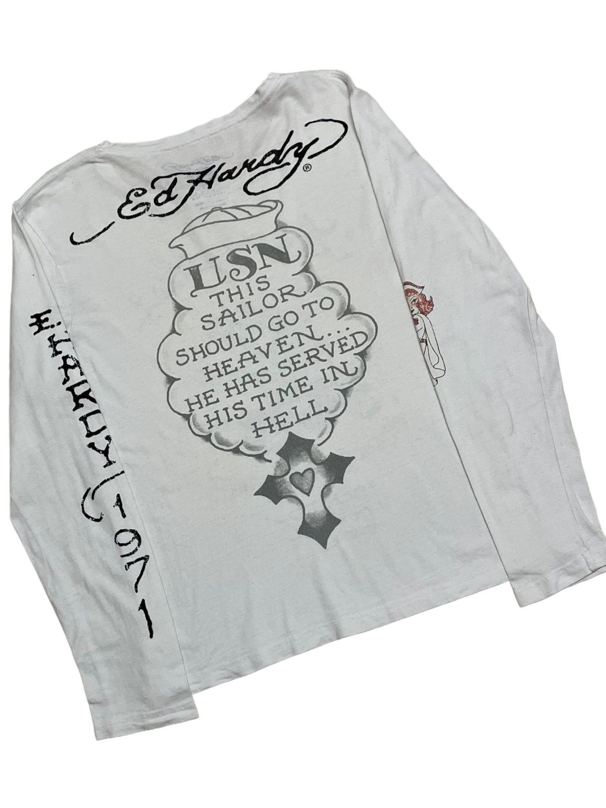 20471120 × Affliction × Ed Hardy Designer Ed Hardy Friendly Spirits Rest Longsleveeve Size US S / EU 44-46 / 1 - 5 Thumbnail