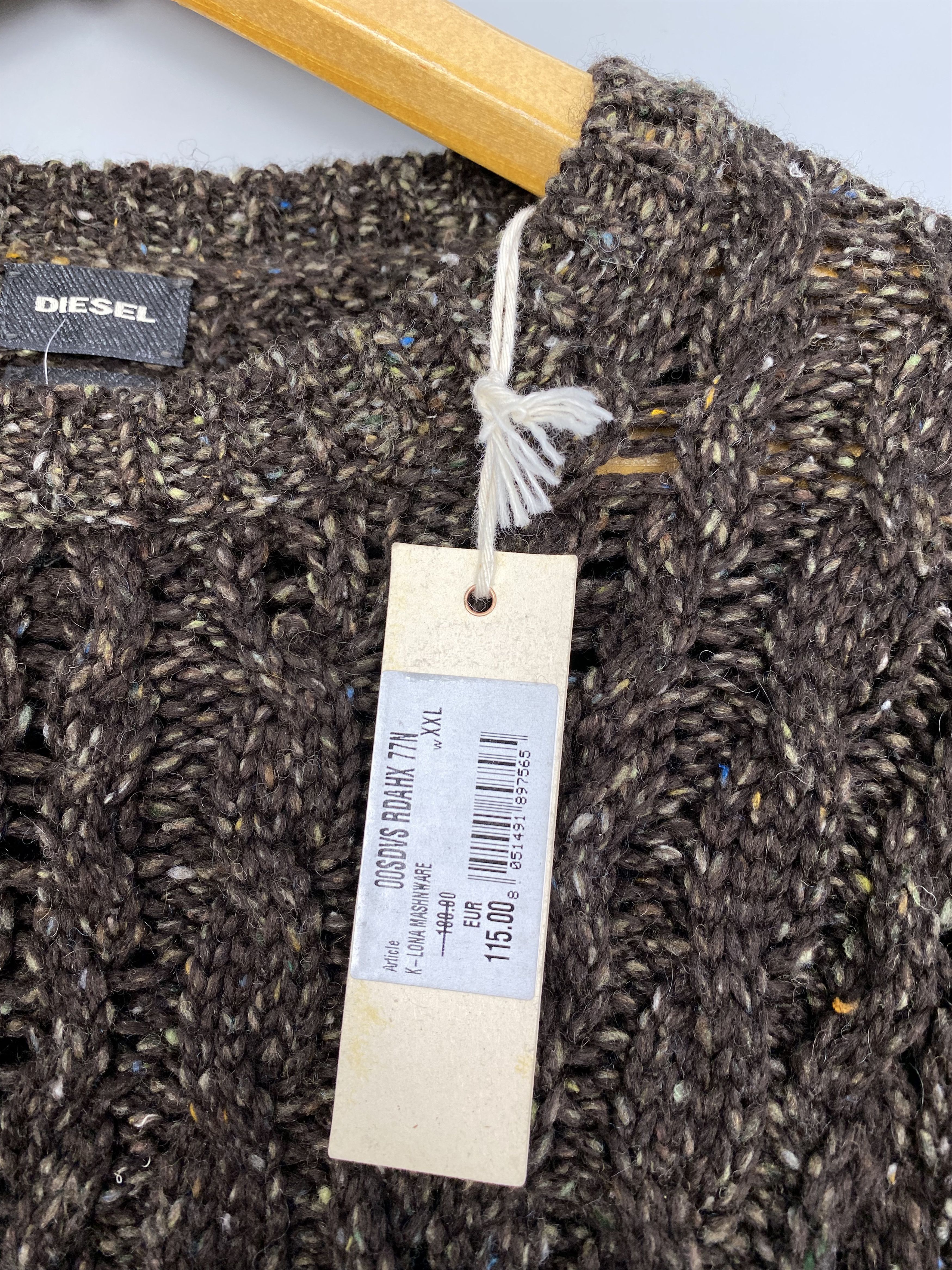 Diesel NWT Diesel K-Lona Mashnware Wool Knitted Sweater Size US XXL / EU 58 / 5 - 8 Thumbnail