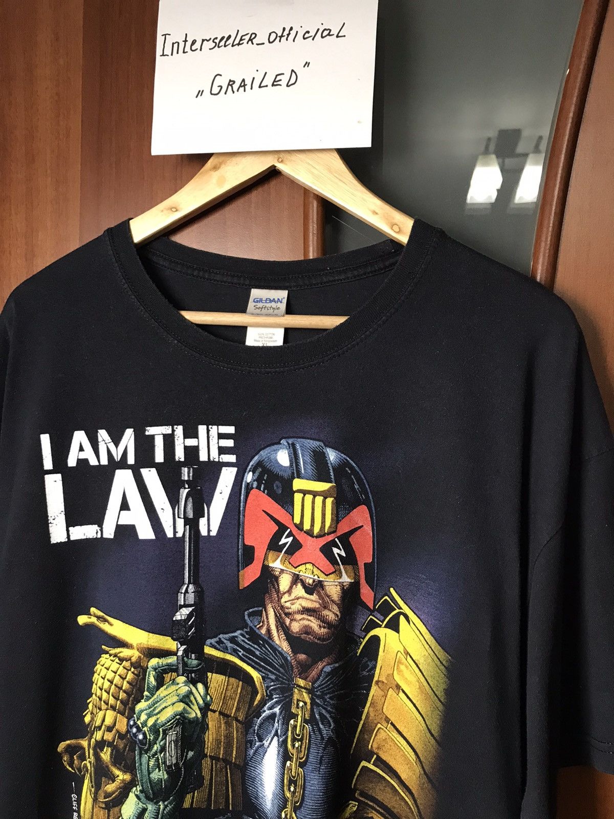 Vintage Vintage 2000s Judge Dredd I am the Law tee Size US XL / EU 56 / 4 - 6 Thumbnail
