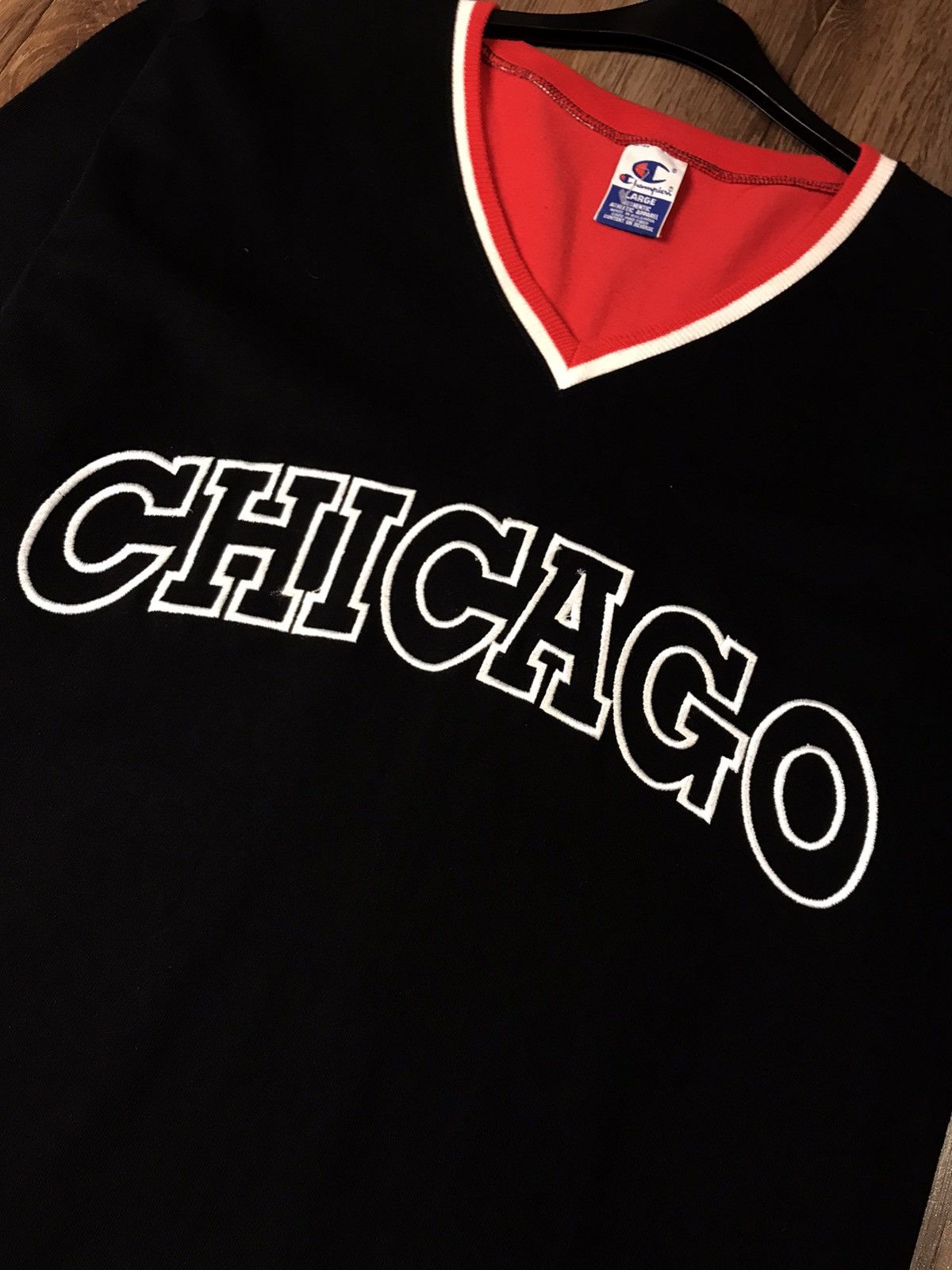 Champion × NBA × Vintage Vintage 90s Champion Chicago Bulls NBA Shooting shirt Size US L / EU 52-54 / 3 - 3 Thumbnail