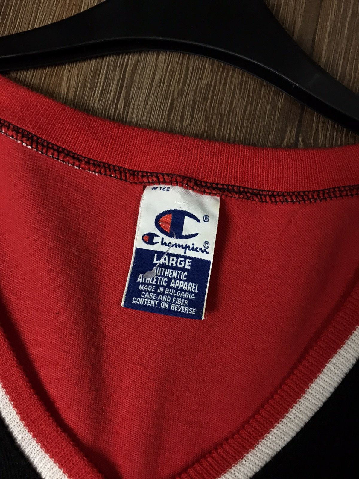 Champion × NBA × Vintage Vintage 90s Champion Chicago Bulls NBA Shooting shirt Size US L / EU 52-54 / 3 - 5 Thumbnail