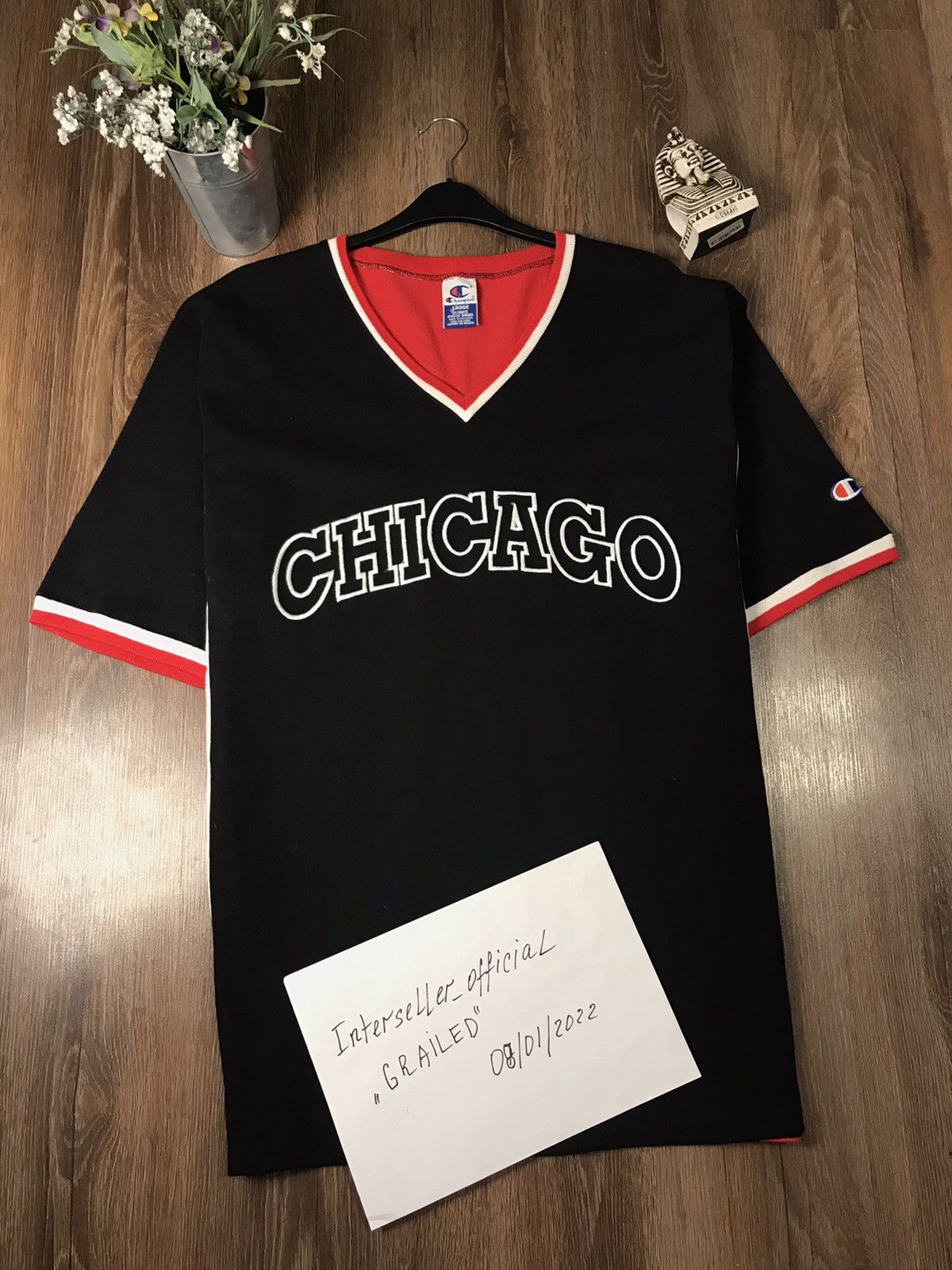 Champion × NBA × Vintage Vintage 90s Champion Chicago Bulls NBA Shooting shirt Size US L / EU 52-54 / 3 - 1 Thumbnail
