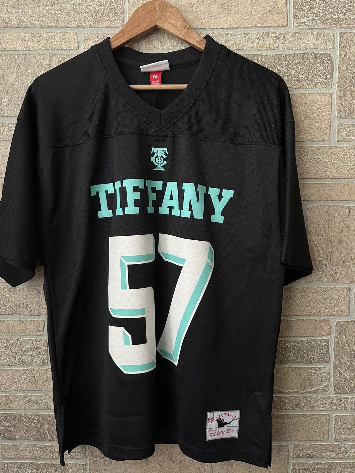 Tiffany & Co. x NFL x Mitchell & Ness Football Jersey Black/Tiffany Blue -  SS23 Men's - US