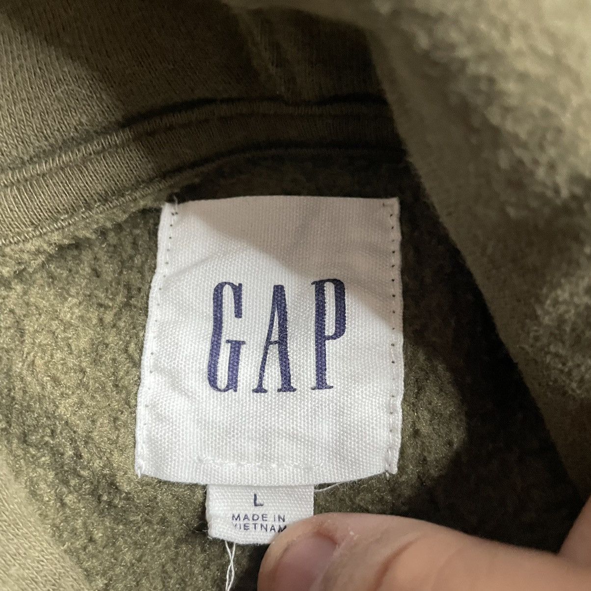 Gap Vintage Forest Green Blank Essential GAP Hoodie Size US L / EU 52-54 / 3 - 2 Thumbnail